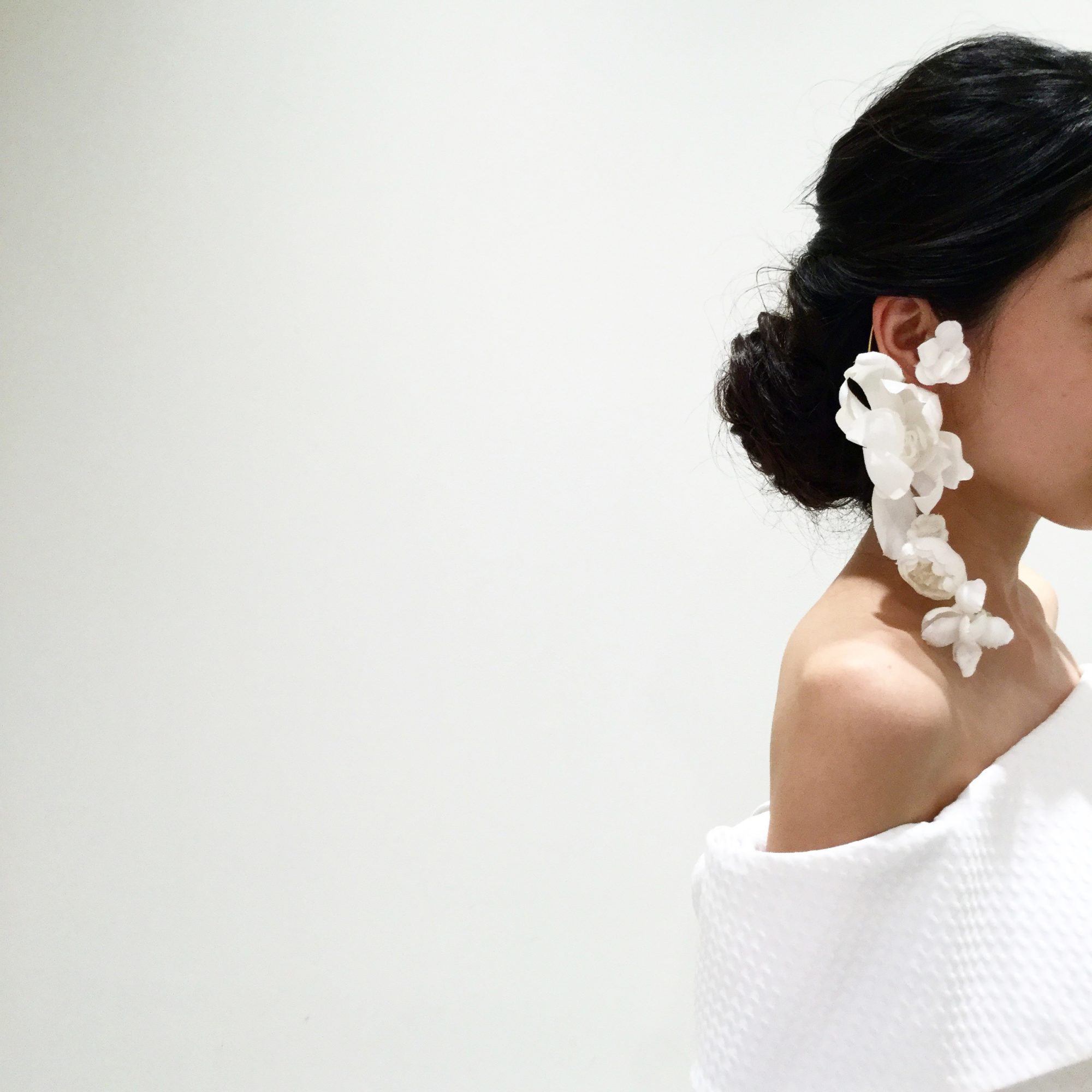 レラローズ フラワーモチーフ イヤリング(イヤーカフ)