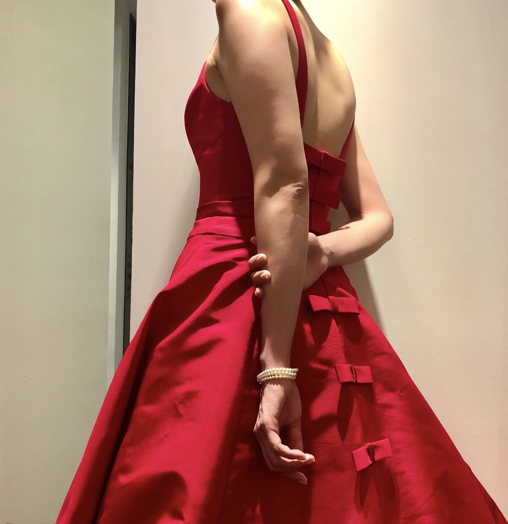 赤 カラードレス