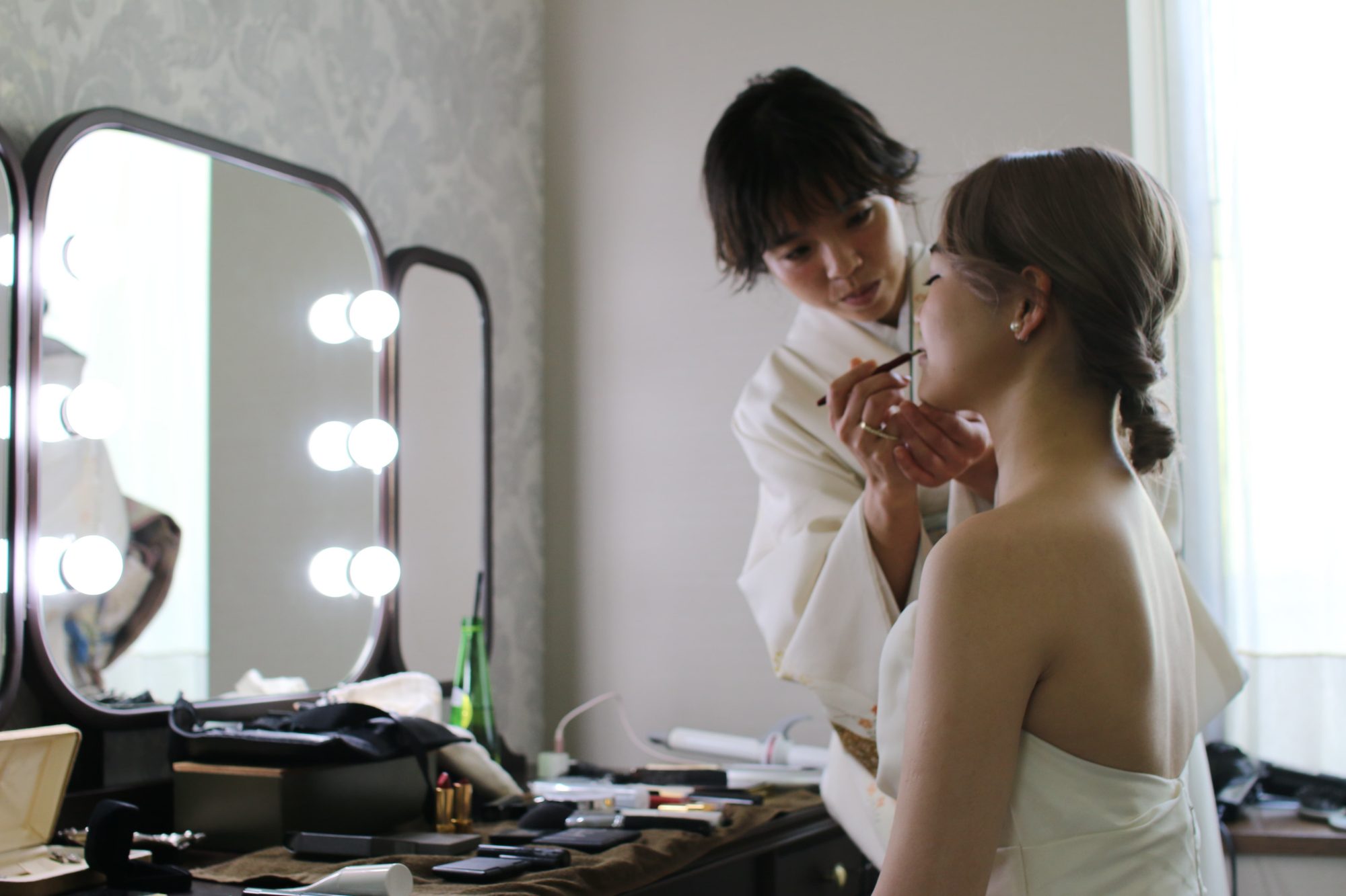 Monique Lhuillier_Aライン_ウェディングドレス