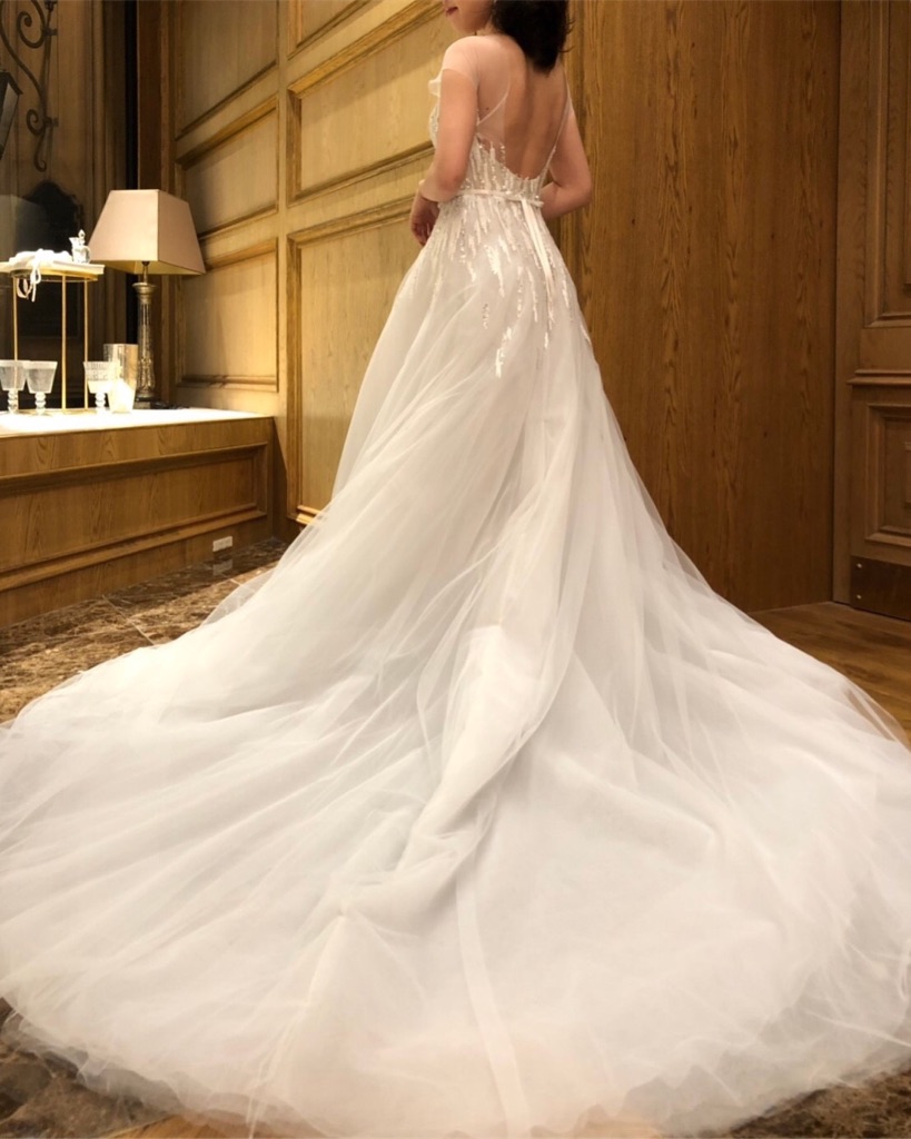 ミラズウィリンガーのAラインのウェディングドレス