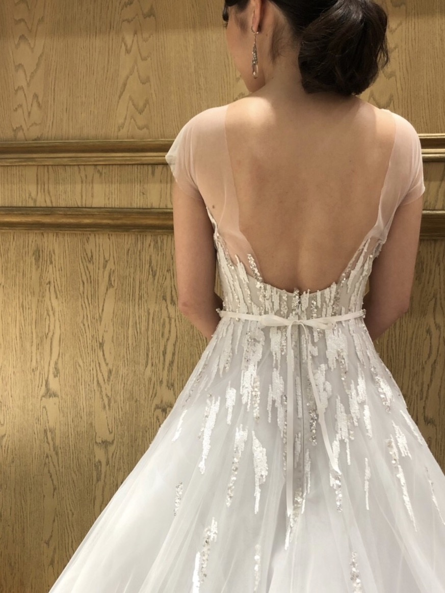 ミラズウィリンガーのAラインのウェディングドレス