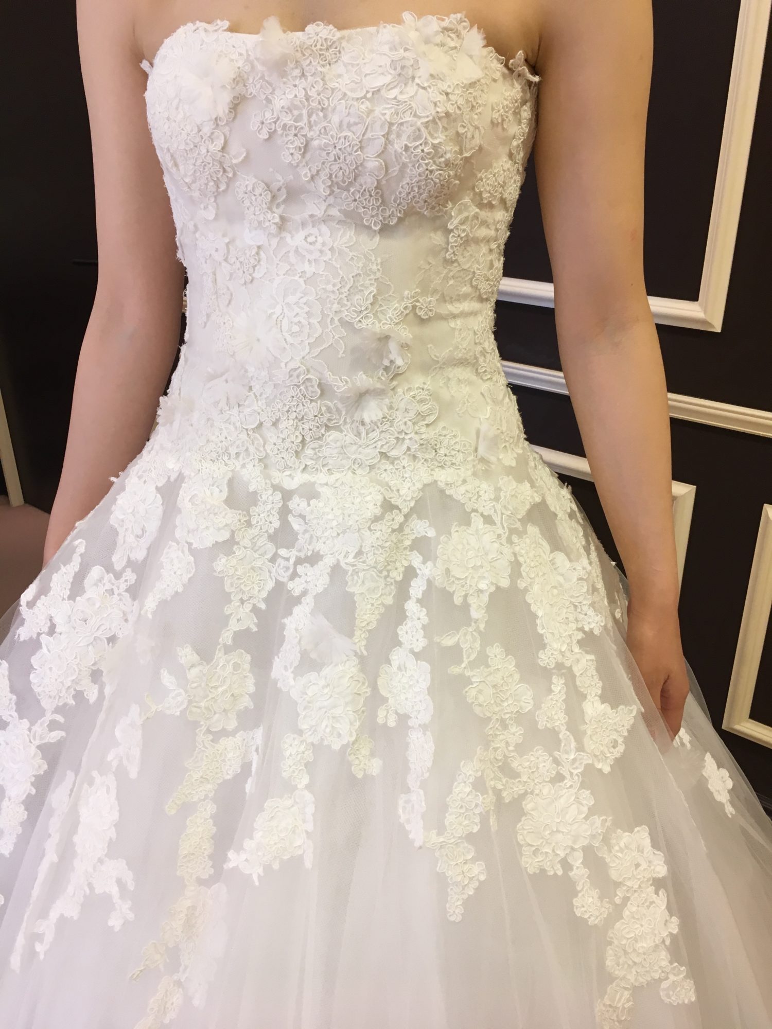 ウェディングドレス ローウエスト