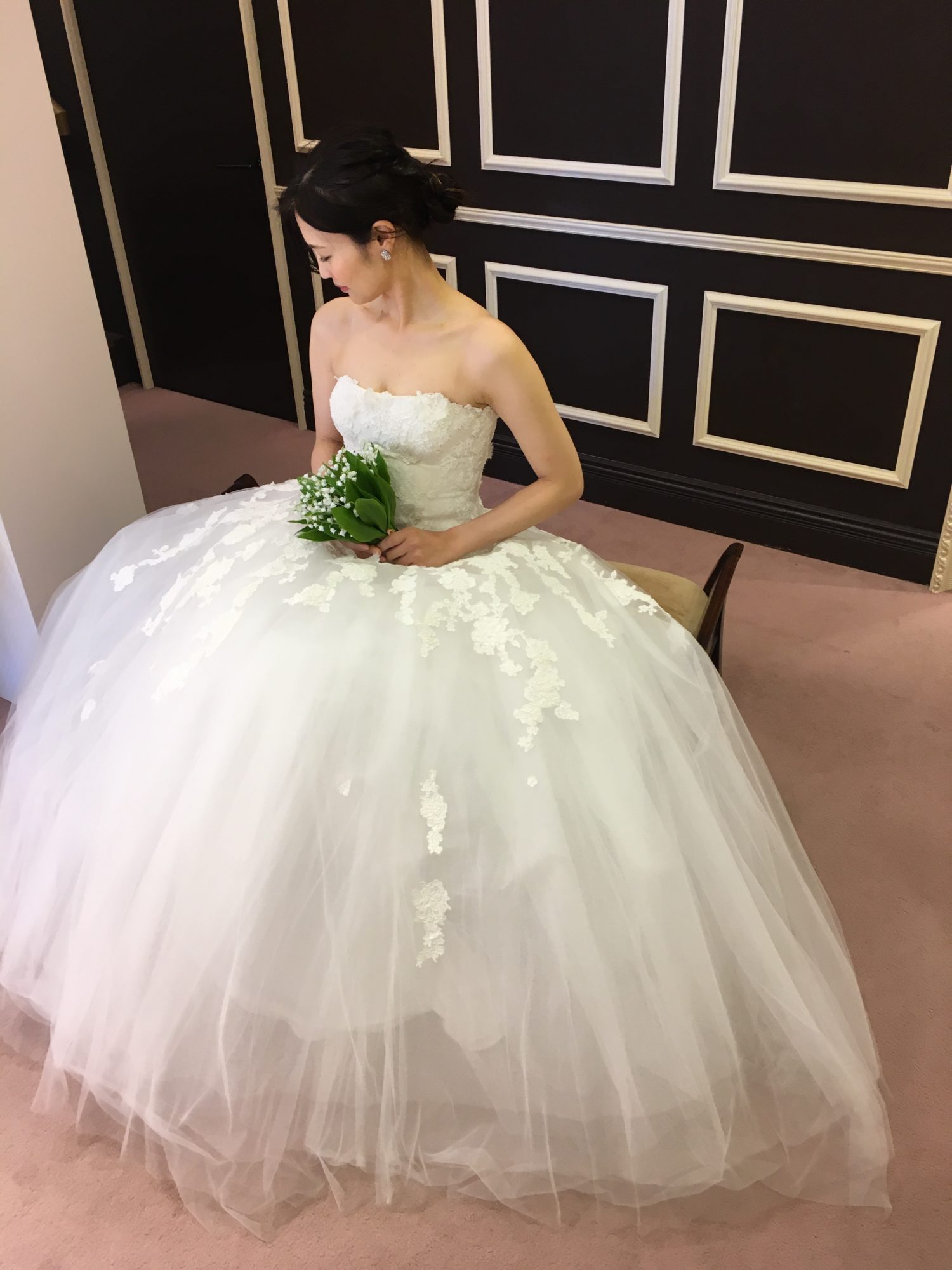 ウェディングドレス ソファースタイル