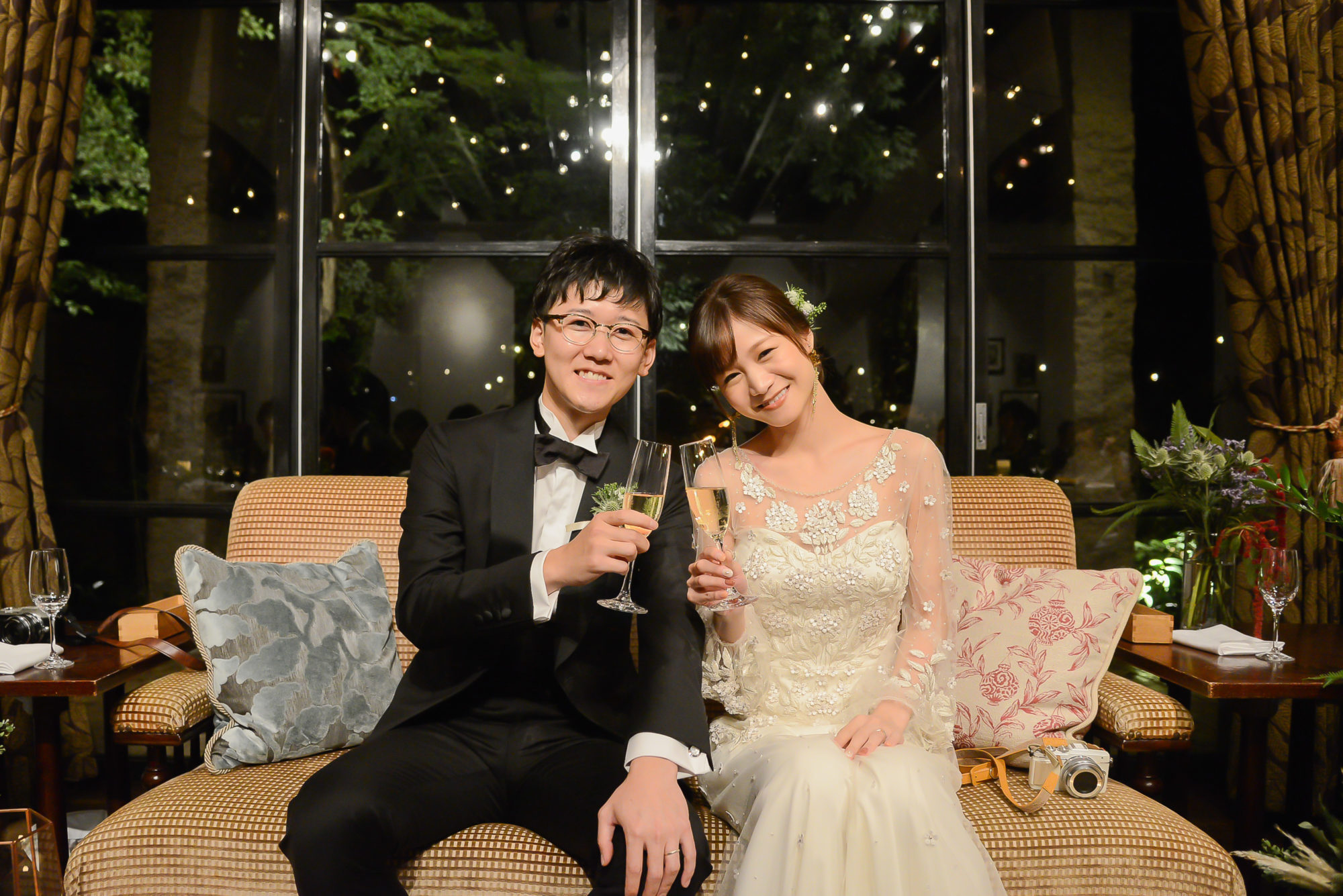 ザナンザンハウスで結婚式をされた新婦様が着たジェニーパッカムのアパッチというウェディングドレス