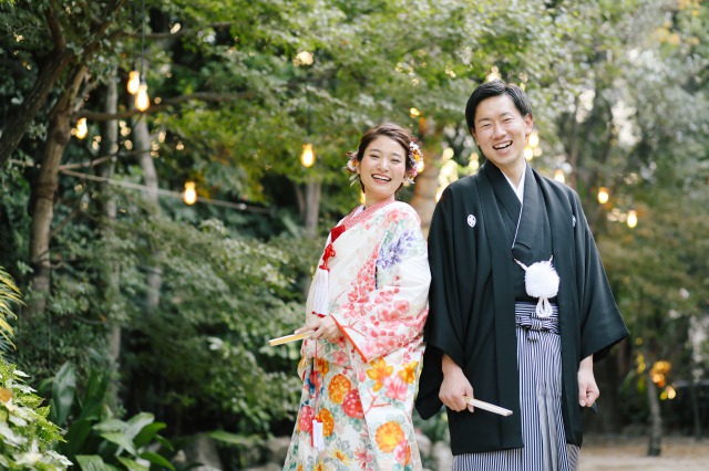 色打掛_白地_赤掛下_紋付き袴_TGOO