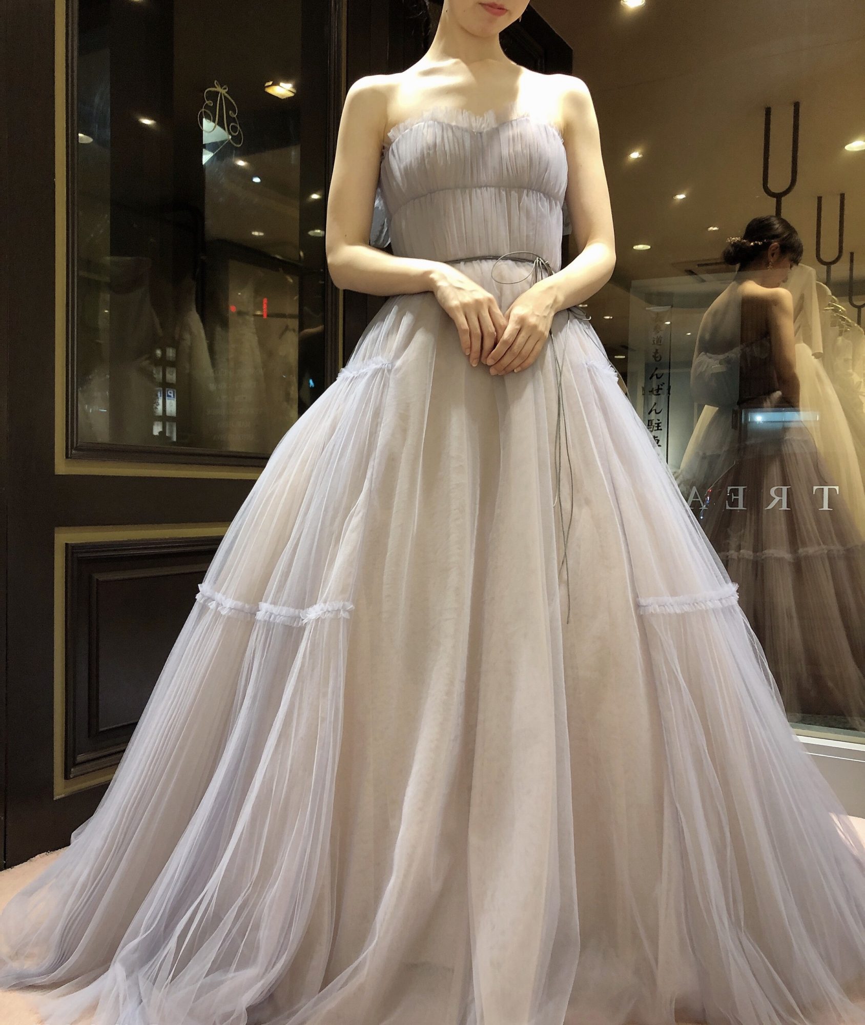 長野結婚式 藤屋御本陣 カラードレス くすみパープル