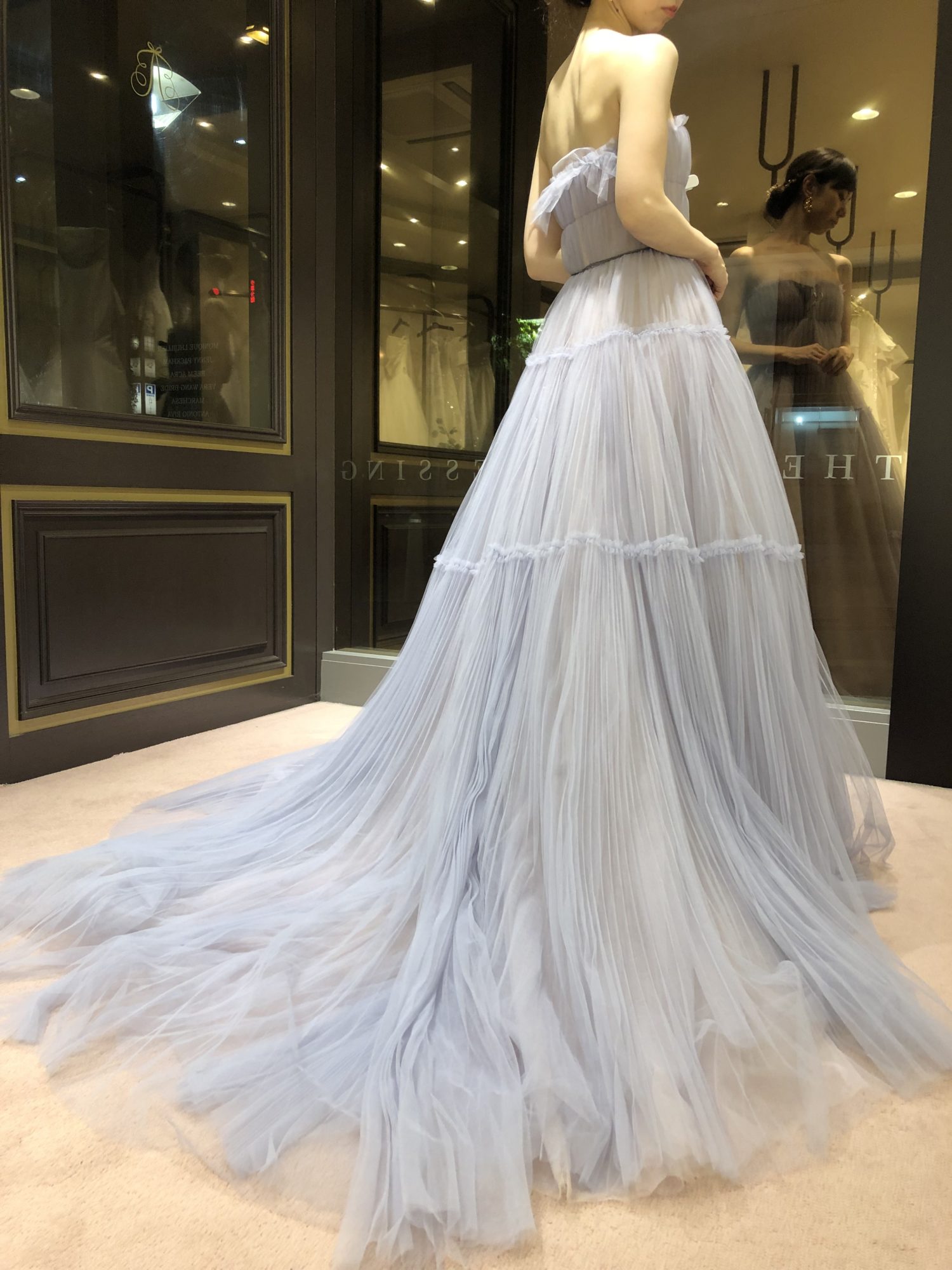 長野結婚式 藤屋御本陣 カラードレス くすみパープル