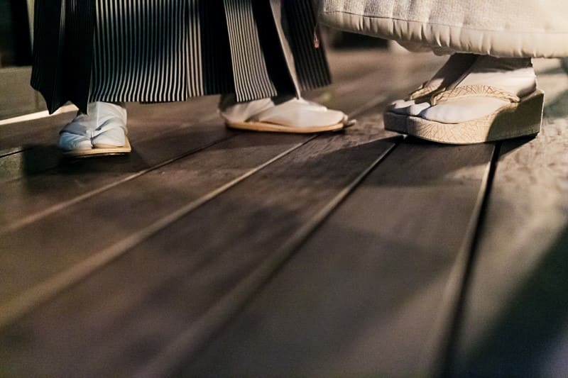 REEM ACRA(リーム・アクラ)のAラインをお召しになった花嫁様の披露宴の様子