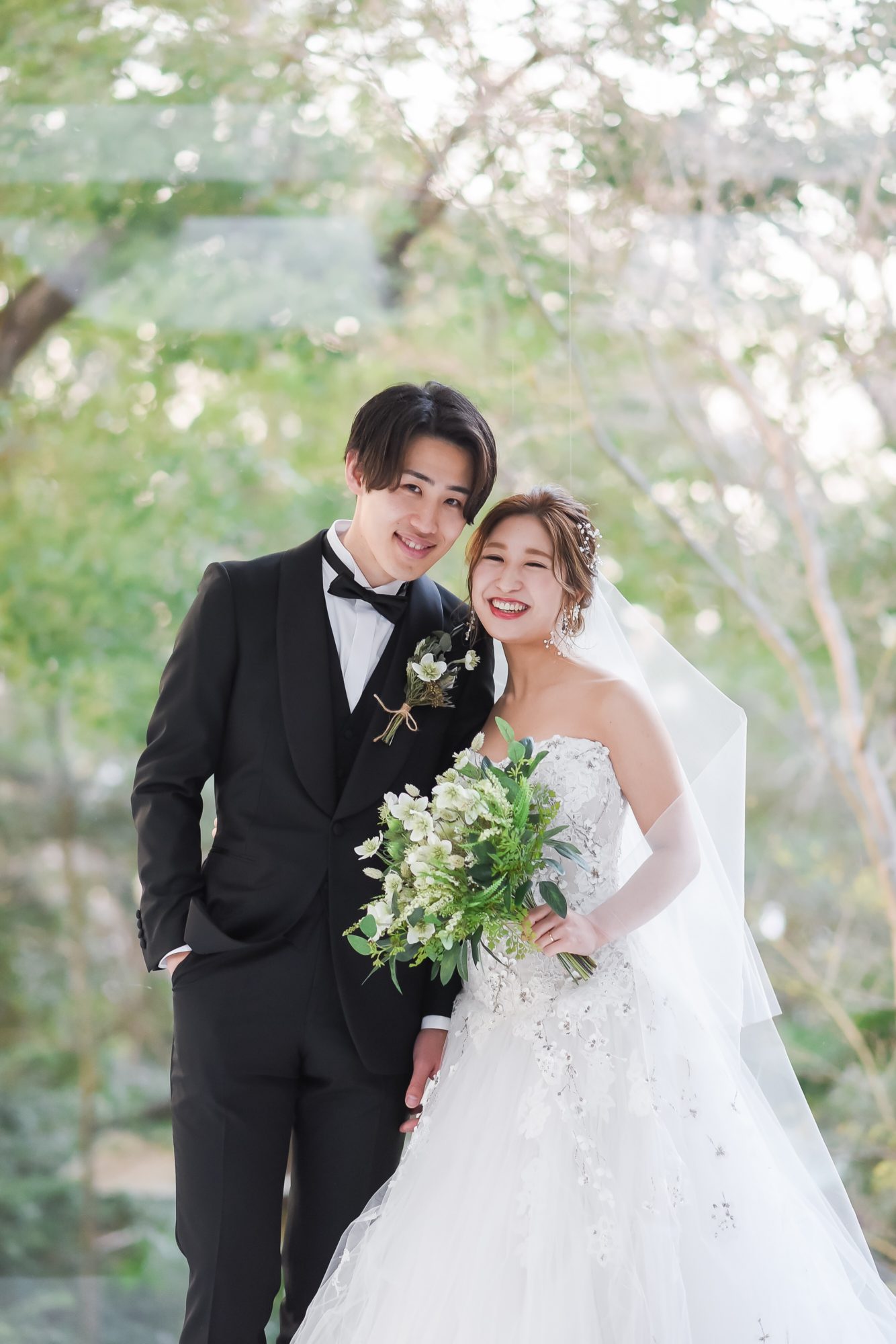 THE NANZAN HOUSE(ザ ナンザン ハウス)にてモニークルイリエのウェディングドレスを着て前撮り