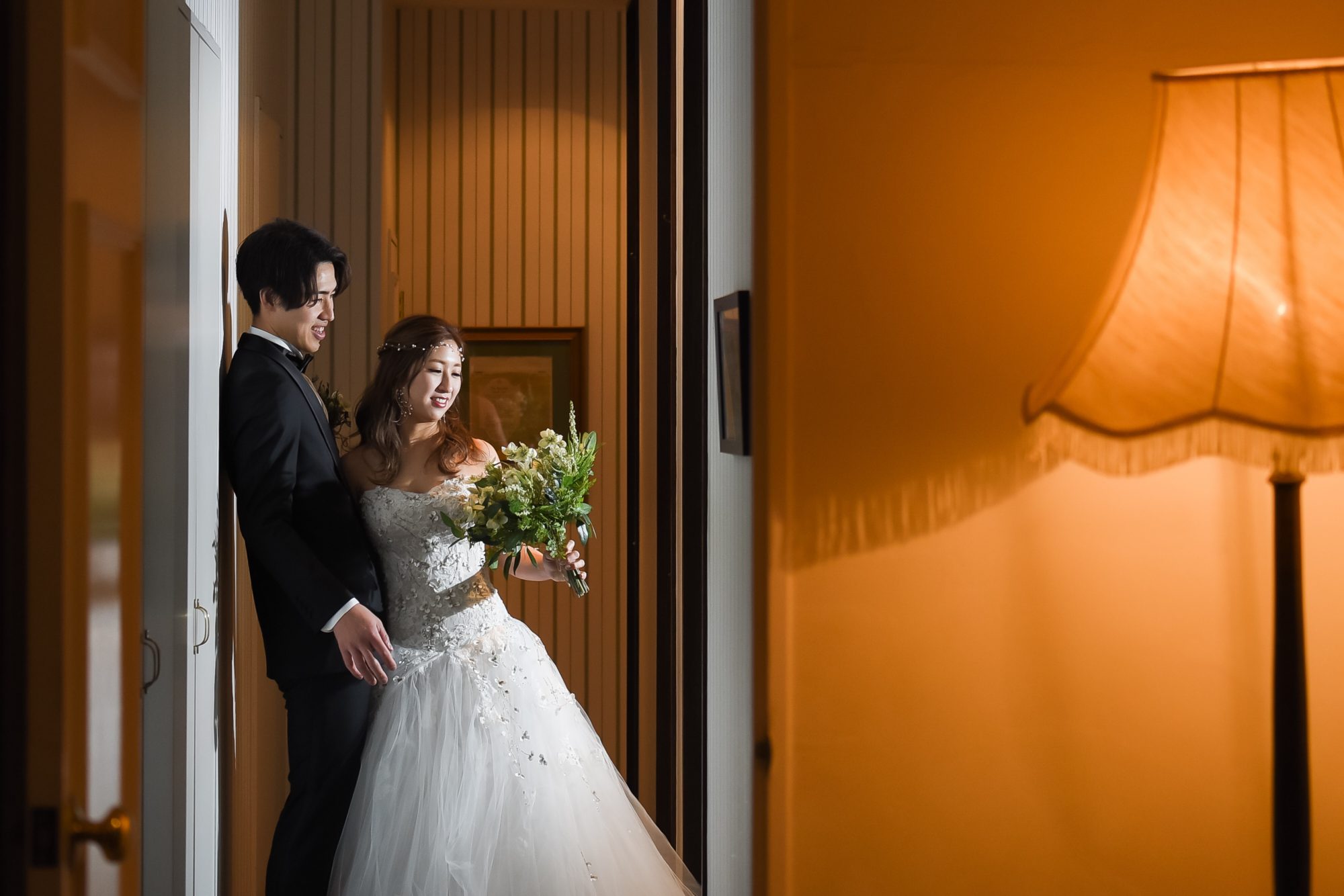 THE NANZAN HOUSE(ザ ナンザン ハウス)にてモニークルイリエのウェディングドレスを着て前撮り