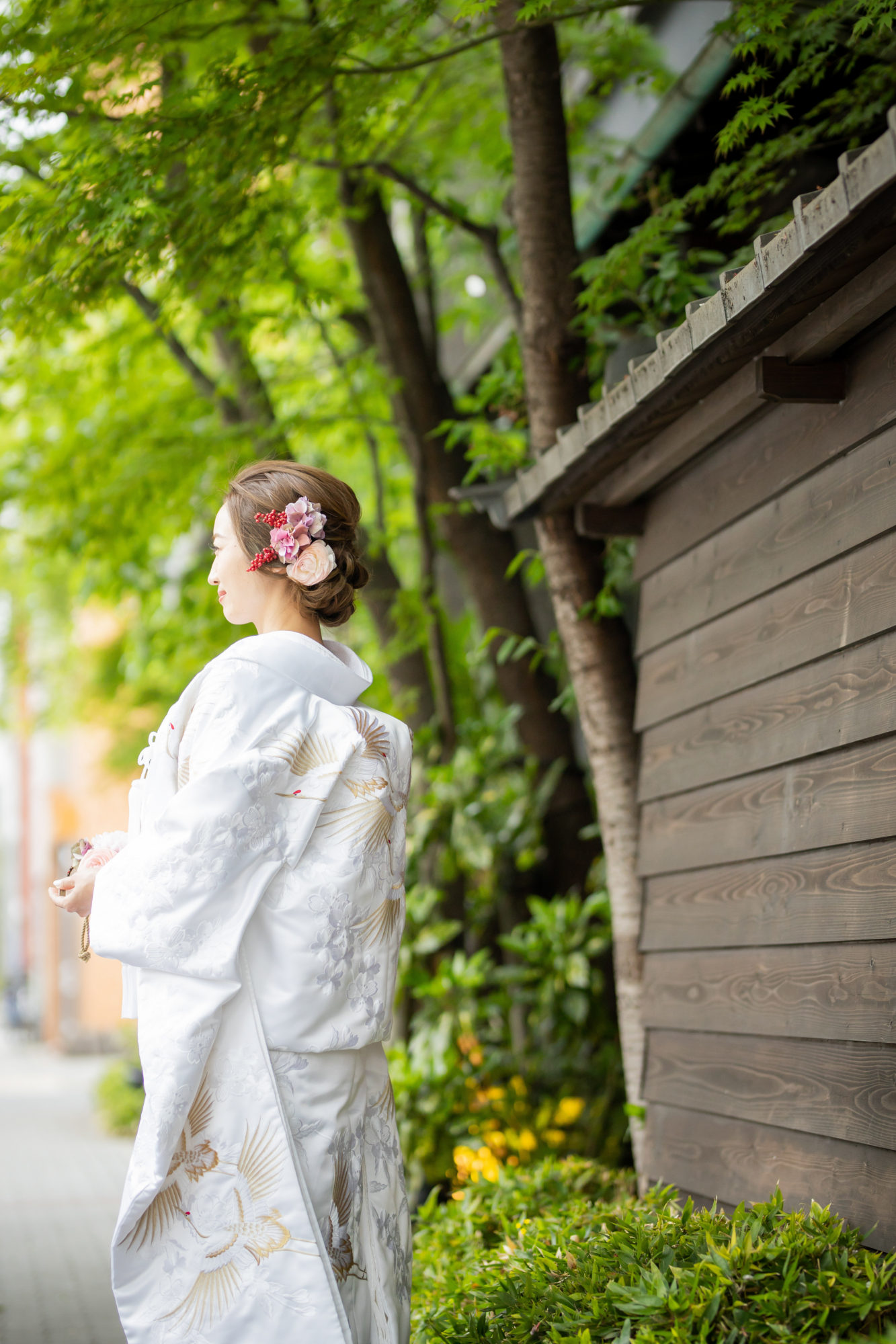 THE KAWABUN NAGOYA(ザ カワブン ナゴヤ)にて白無垢姿の花嫁の前撮り