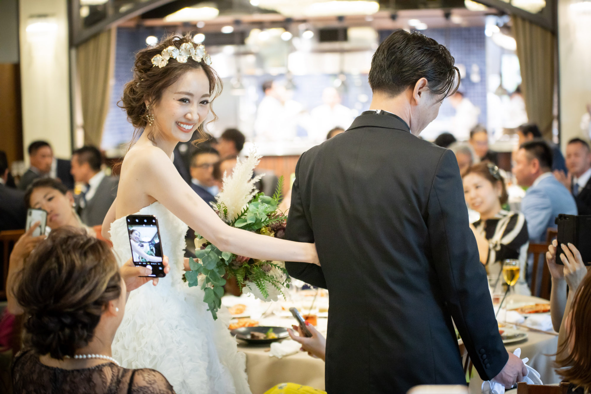 THE KAWABUN NAGOYA(ザ カワブン ナゴヤ)にてトレンドのウェディングドレス2着で過ごされた新婦様