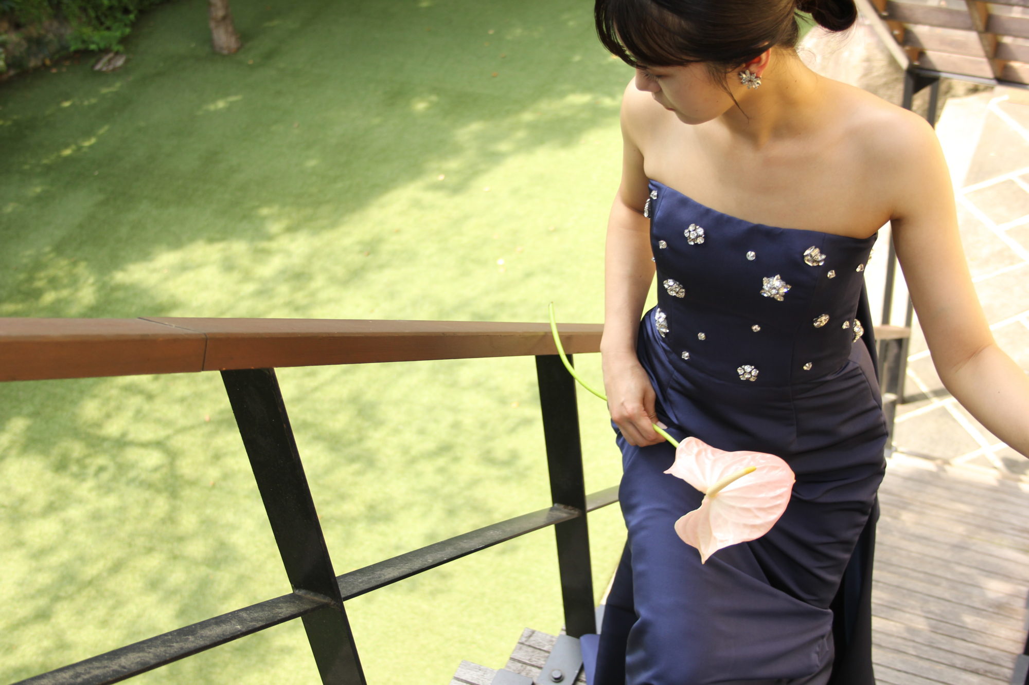 ザナンザンハウスにオススメのブルーのカラードレスのご紹介