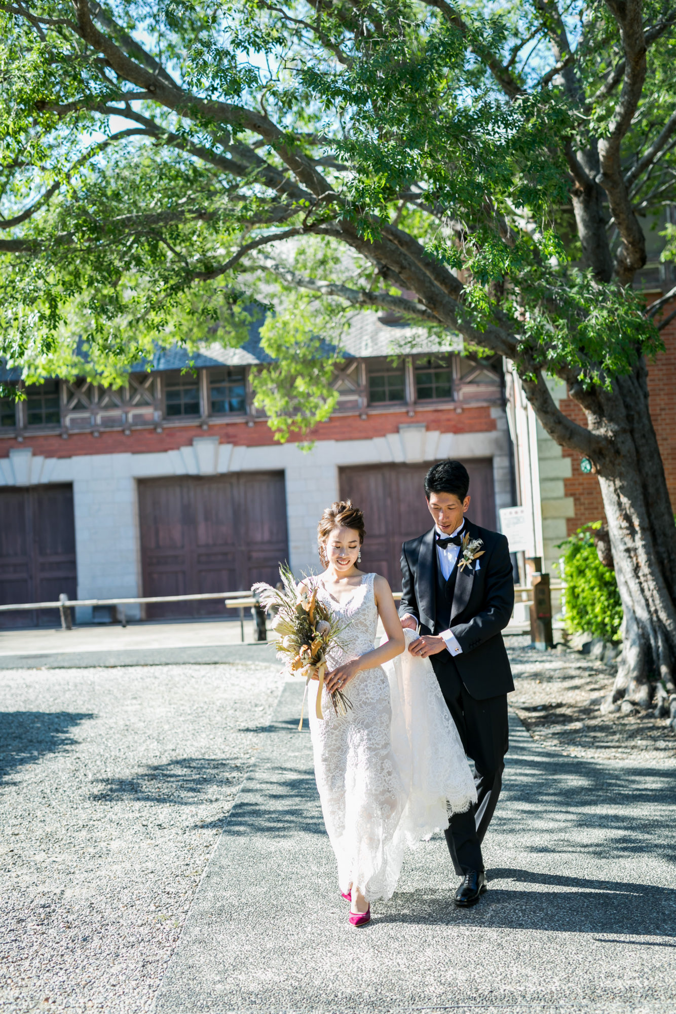 ザトリートドレッシングでしか出会っていただけないモニークルイリエのマーメイドラインのドレス