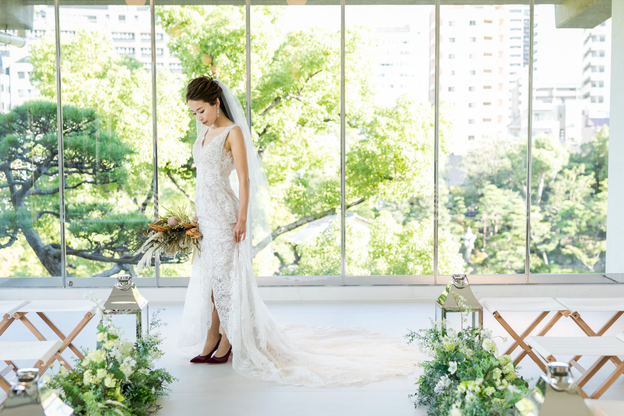 ザトリートドレッシング神戸店が提携をしているTHESORAKUENでの前撮り