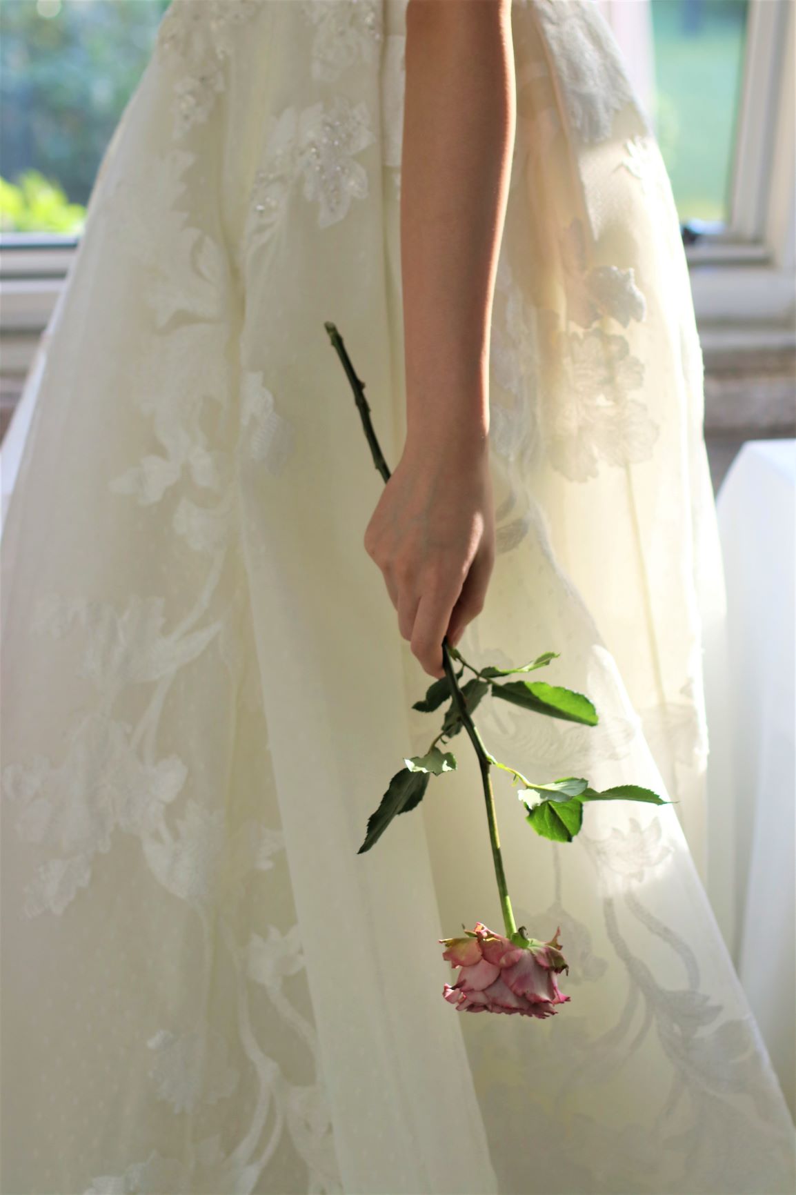 華やかでレースの映えるトリートドレッシングのエリーサーブのドレス