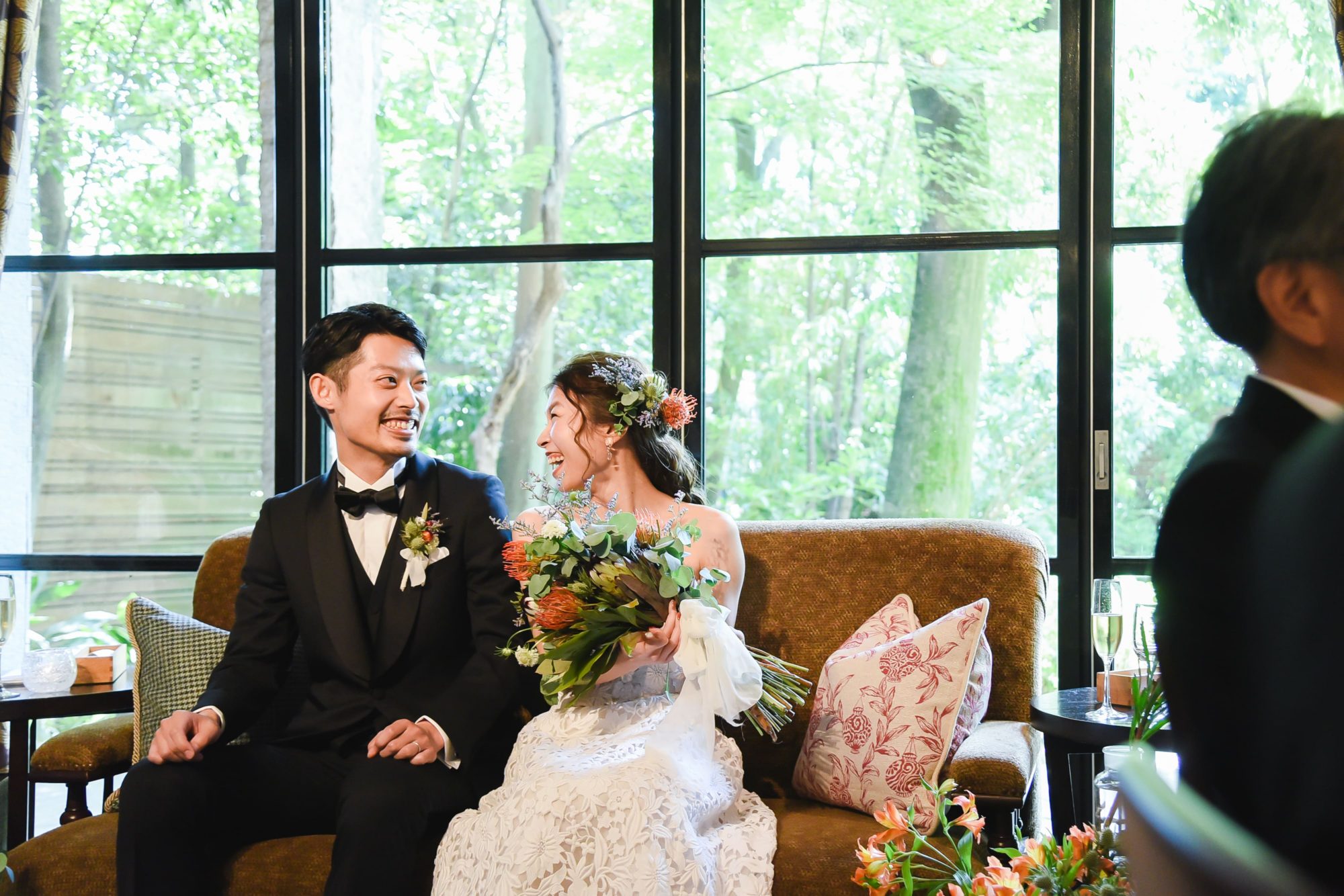 ザナンザンハウスでお式を挙げられたお二人