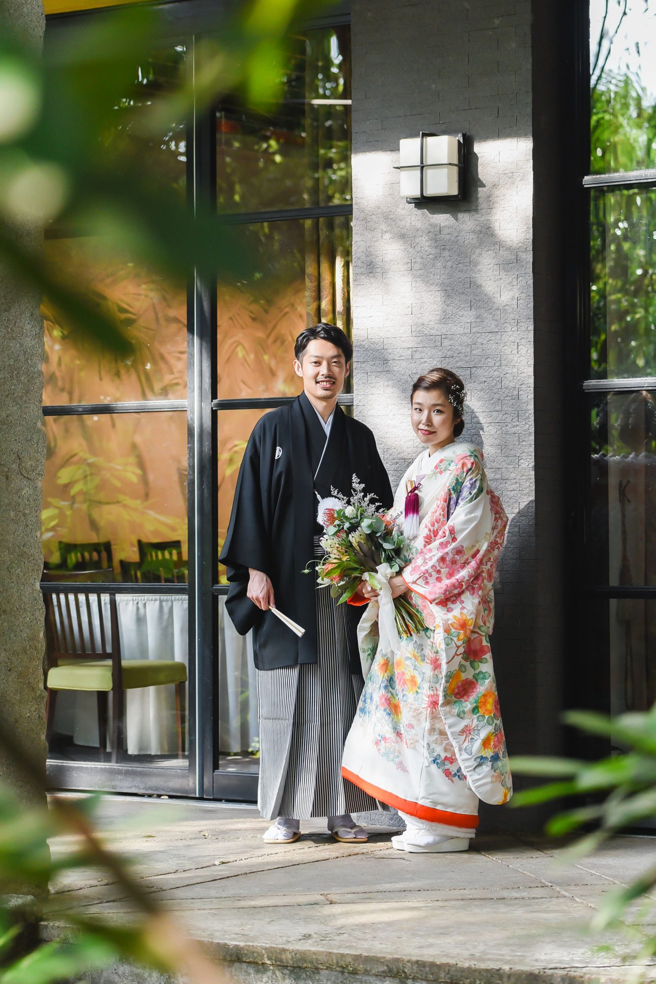 ザナンザンハウスでお式を挙げられたお二人のお色直しのコーディネート