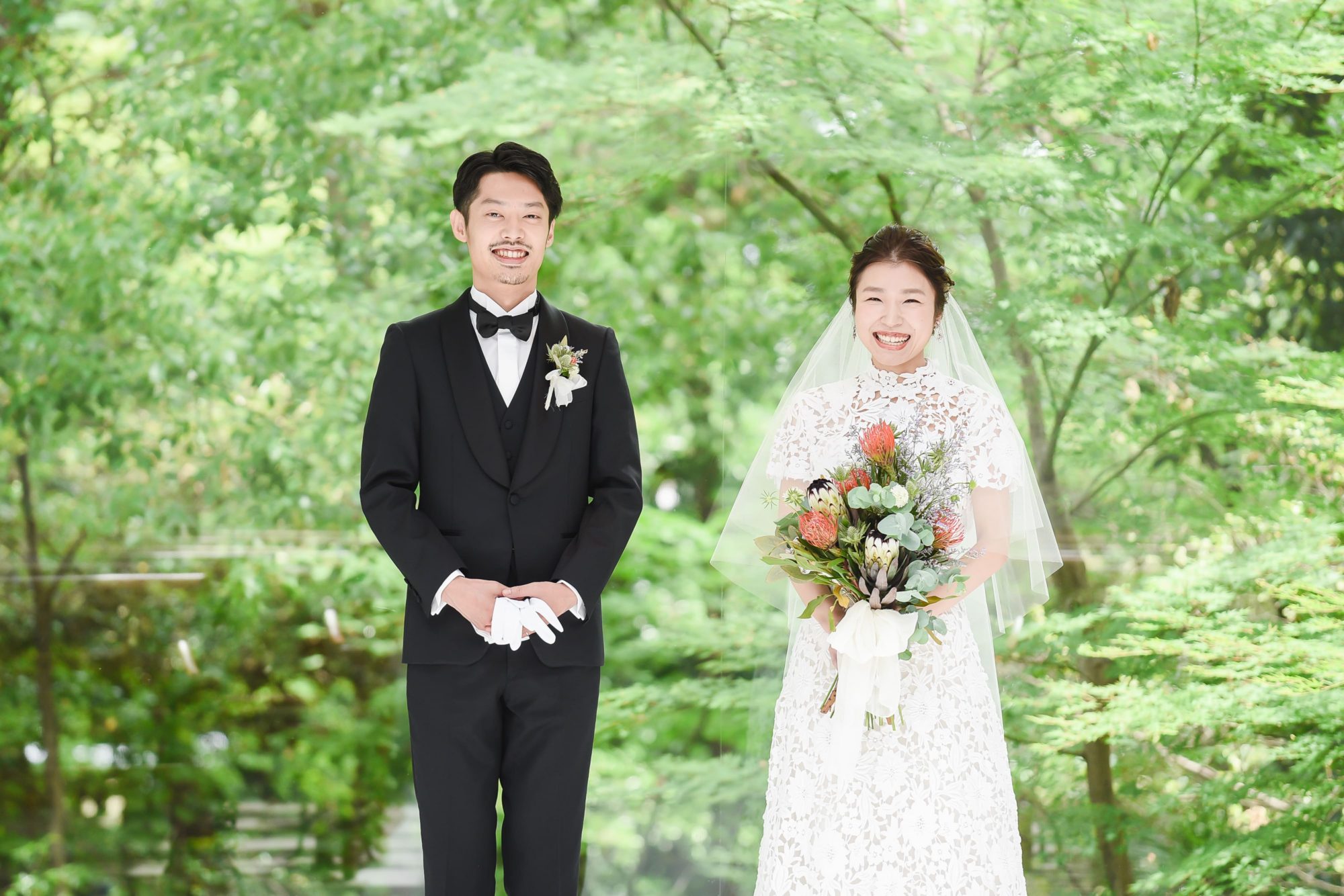 ザナンザンハウスでお式を挙げられたお二人のパーティーの様子