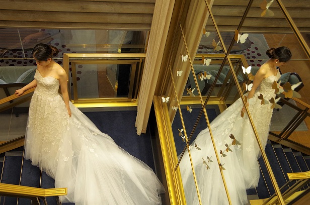 フォトジェニックな美しいウエディングドレス