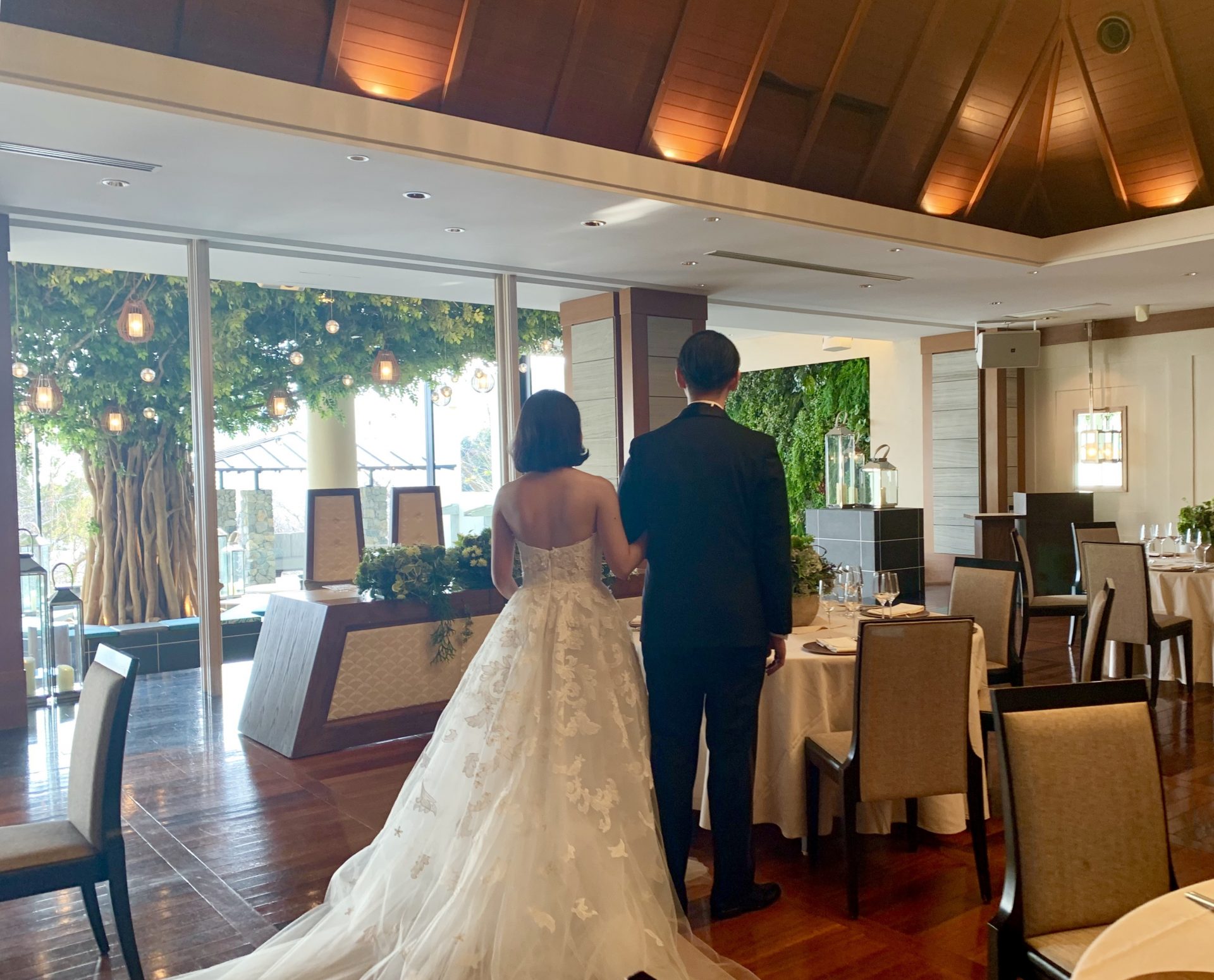 KITANOCLUBSOLAの披露宴会場のモンスーンヴィラでのパーティー