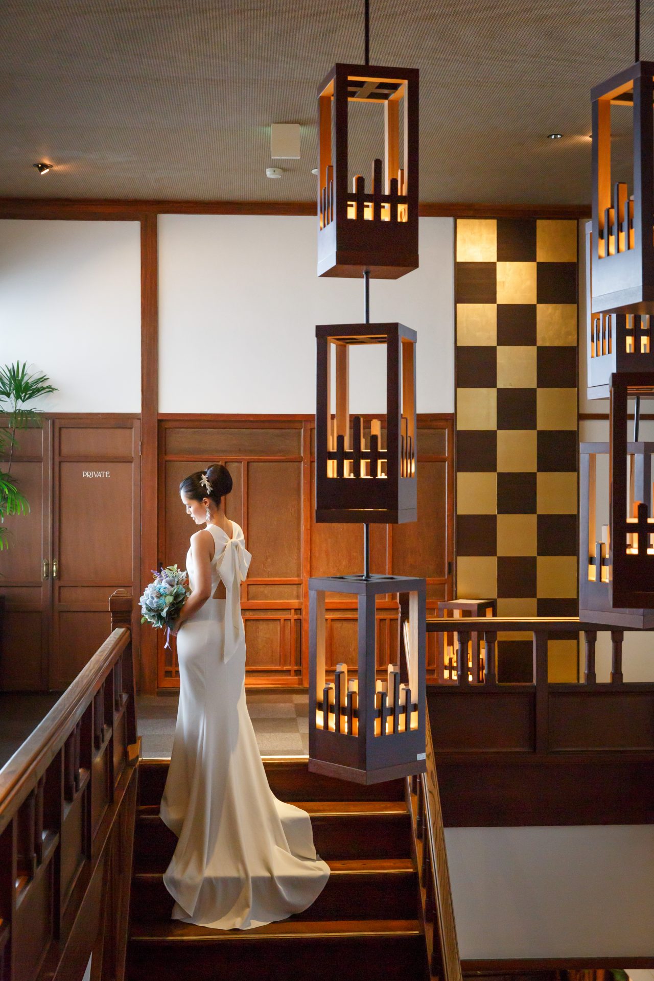 ザトリートドレッシング長野のウェディングドレスを藤屋御本陳でお召し頂くご新婦様