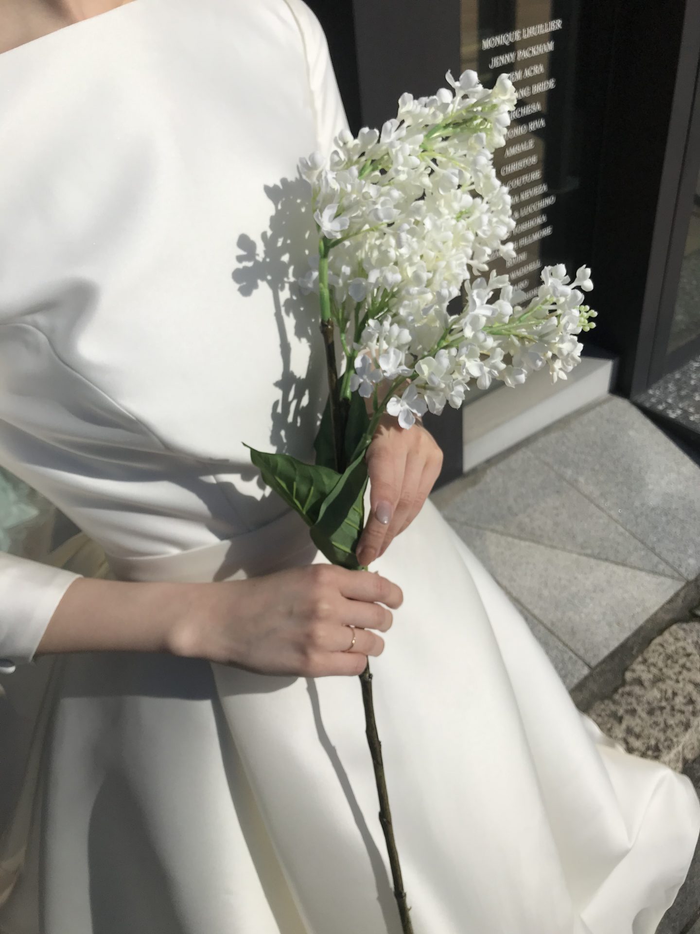 Aラインドレス 藤屋御本陣 長袖 シルクドレス