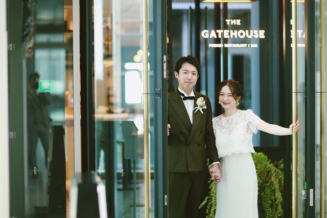 アレクサンドラグレッコのセパレートのウェディングドレスでの名古屋前撮り