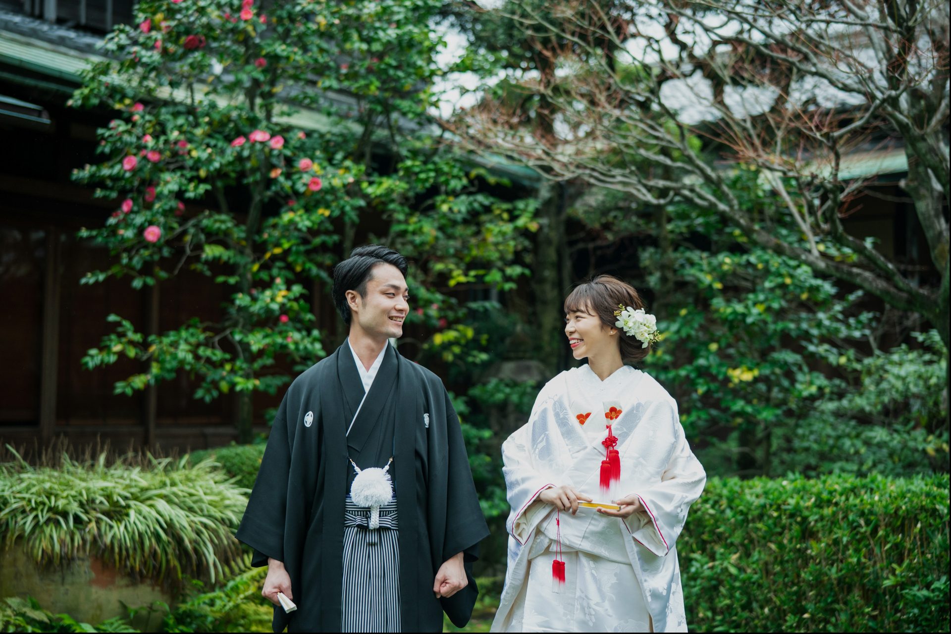 トリート神戸店でお取り扱いするお和装でお式を挙げられた新郎新婦様のご紹介