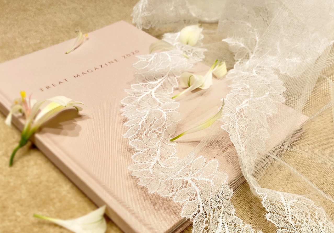 ザ・トリート・ドレッシングにてお取り扱いをしている上品で繊細なレースを使用したトリート・メゾンのオリジナルベール