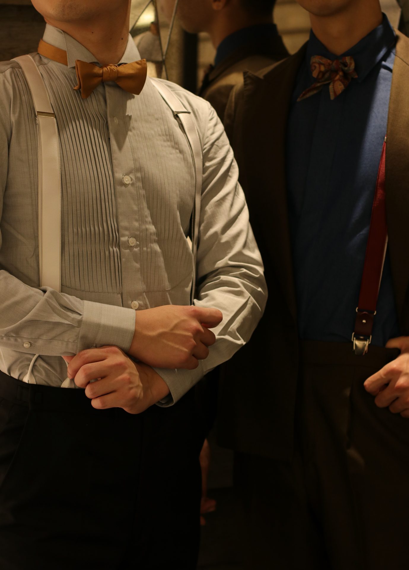 ドレスショップTHETREATDRESSINGではサスペンダーのブランドであるBRETELLE & BRACES(ブレッテッレ&ブレイシーズ)をイタリアから買い付け、カラーシャツに合わせたお洒落なコーディネートをご提案しています