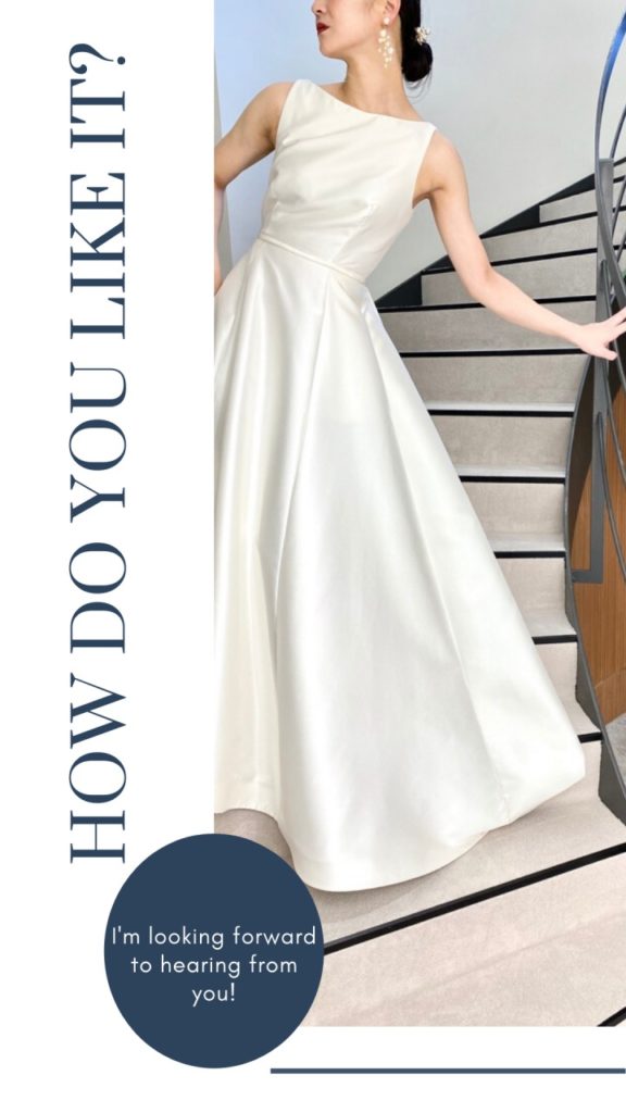 CAROLINA HERRERA(キャロリーナ ヘレラ)のミカドシルク素材の美しいクラシカルなウェディングドレスのご紹介 2020/09/24 CAROLINA HERRERA(キャロリーナ ヘレラ)正統派ウェディングドレス 「私には世界中の女性たちに自信とモダンさを感じさせ、そして何よりも美しいと感じさせる義務があるの。」とCAROLINA HERRERA(キャロリーナ ヘレラ)の創設者であるCAROLINAは強く語っています。 そんな彼女が世に送り出すウェディングドレスのデザインには、女性が持つ芯の美しさやエレガントさが表現されています。さらに女性の美しい身体のラインを演出するために、ウエストやデコルテラインのデザインには強いこだわりを持っており、丁寧な縫製から生み出される美しいシルエットからは、女性らしい気品が感じられ、身に纏う花嫁に自信を与えてくれます。 また結婚式は伝統的な場であり、希望・ロマンス・ファンタジーの全てが溢れる結婚式の日にはセクシーを演出する必要はないと断言し、クラシカルかつエレガントなドレスを生み出してきました。 伝統的で、クラシカルなAラインのウェディングドレス。ミカドシルクを贅沢に使用し、たっぷりと広がるトレーンがドラマティックな1着。 CAROLINA HERRERA(キャロリーナ ヘレラ)から生み出されたクラシカルで、王道のAラインのウェディングドレス。 キャロリーナヘレラのAラインのウェディングドレスには左右にポケットがついています。ハンサムで凛とした雰囲気も演出できる多彩なウェディングドレスです。 正統派ドレスに合うコーディネートのご紹介 2019 resort collection よりクリエイティブディレクターが創始者のCAROLINA HERRERAよりWez Gordonに交代。CAROLINA HERRERA(キャロリーナ ヘレラ)らしいドレスとは、元来、色合い・美しさ・高潔さの要素が絶妙なバランスで組み合わさったものでしたが、ブランドにWezが加わったことで、そのクラシックさのなかに一匙のyouth(若さ) pop(ポップさ)が感じられるようになりました。 今回のコーディネートでは、その部分を表現しました。正統派でクラシカルなウェディングに、もちろんシンプルなパール等のアイテムを合わせるのも美しく、間違いがない組み合わせだと思います。ただ、今回はこのクラシックなドレスをよりフレッシュで華やかな印象になるように、歩いたときに動きが出るショートベール、かつコームにギャザーが寄ったタイプを頭のトップにつけます。くるりと振り返ったときにも、その動きに合わせるようにベールが広がり、新婦様の表情を彩ります。 耳元にはマットなゴールドのフープイヤリングを合わせ、ファッショナブルに。そして唇には深いワインレッドのリップをのせれば、フレッシュでハンサムな花嫁の完成です。 ミカドシルクの艶やかな光沢が美しいAラインのウェディングドレスには、シンプルな無地のベールをコーディネート。 キャロリーナヘレナのAラインのウェディングドレスは、首元が詰まったボートネック型のネックラインで、クラシックで伝統的なデザインの1着です。