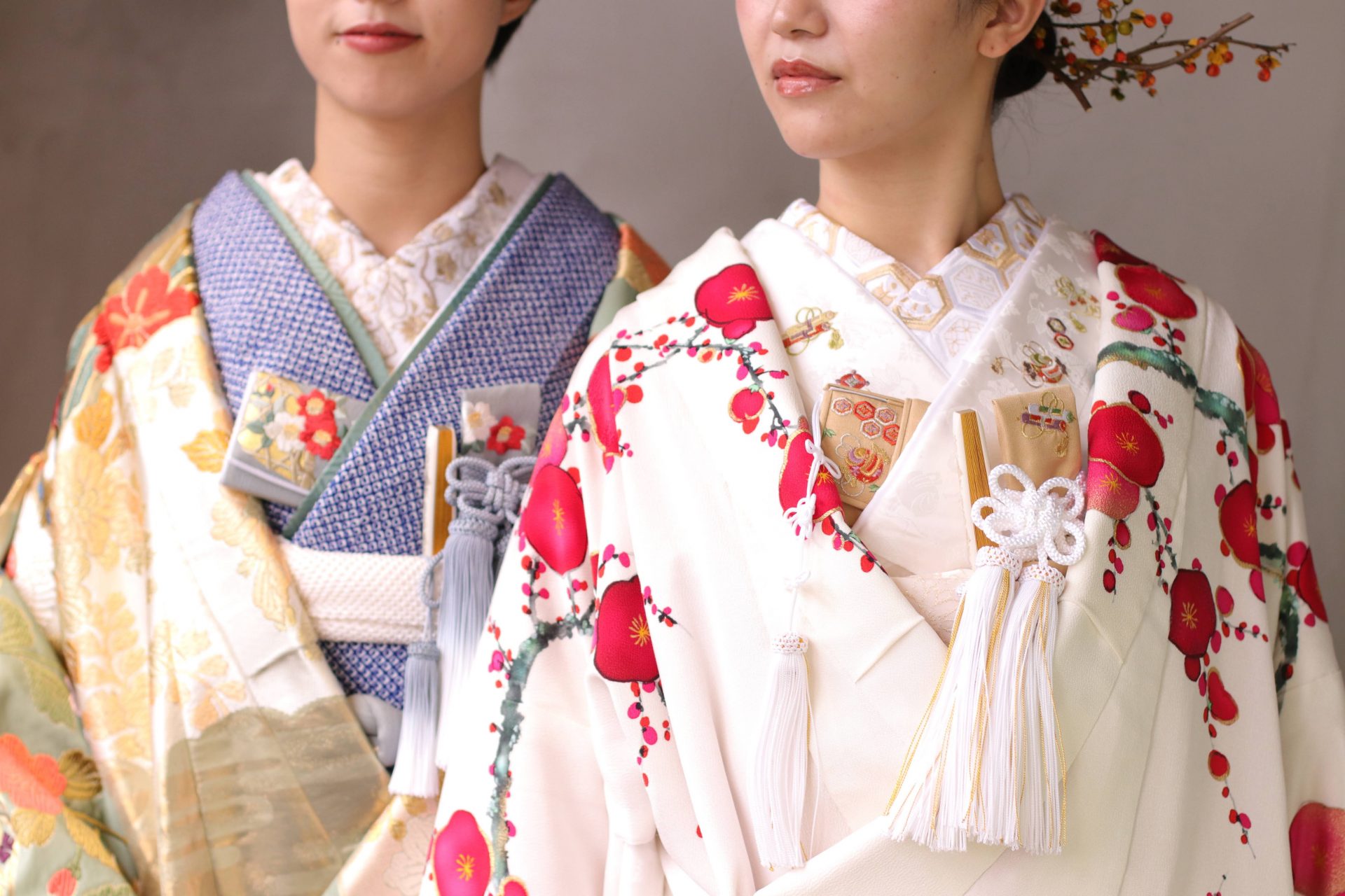 THETREATDRESSING ADDITION店より2021年春の結婚式の花嫁様へ向けて、秋や冬の前撮りにオススメする、白無垢や色打掛のお洒落な和装コーディネートをご紹介いたします