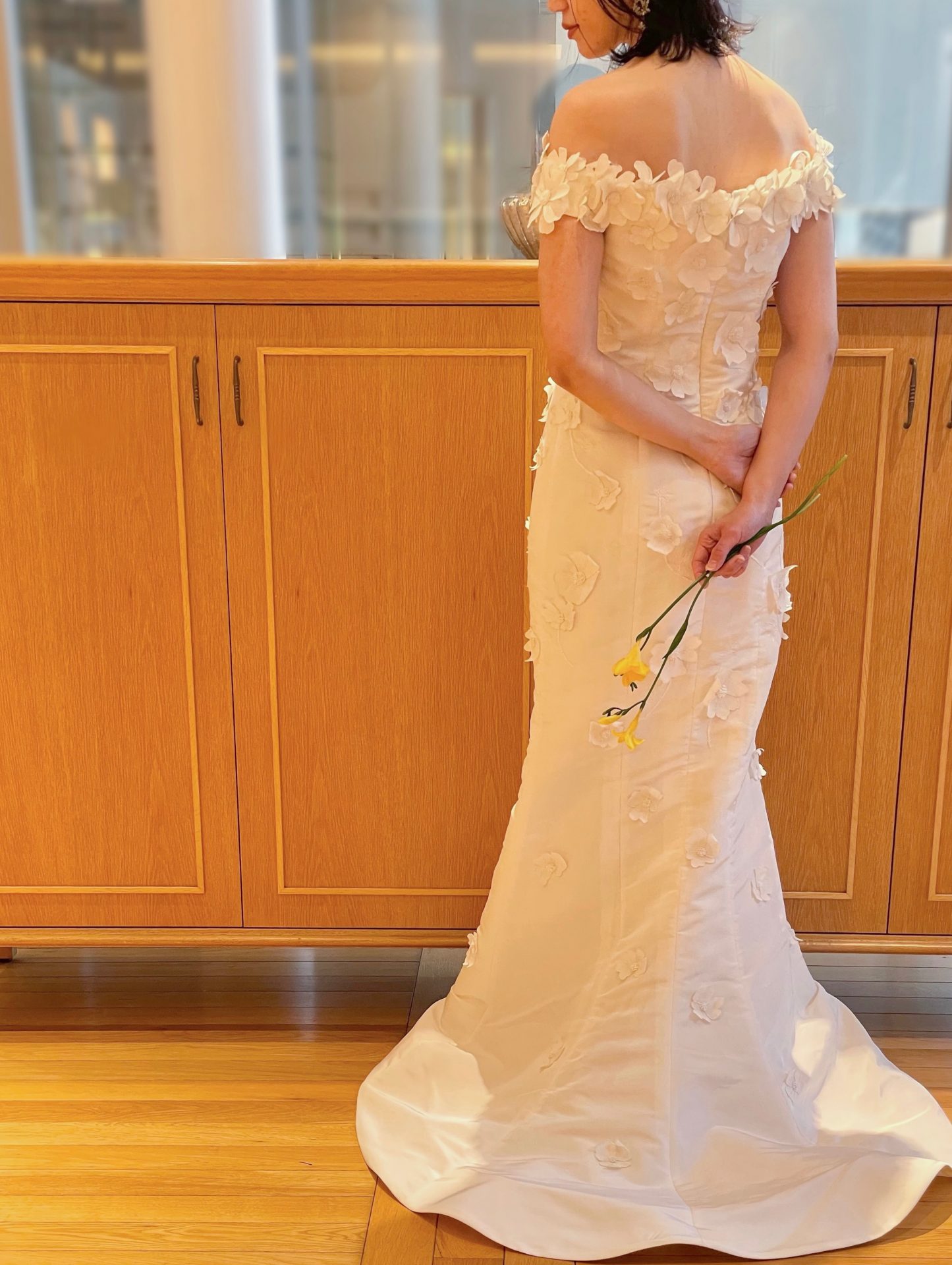 フォーチュンガーデン京都やザソウドウ東山京都でお式や前撮りをされる方におすすめの大人可愛いマーメイドラインのウェディングドレス