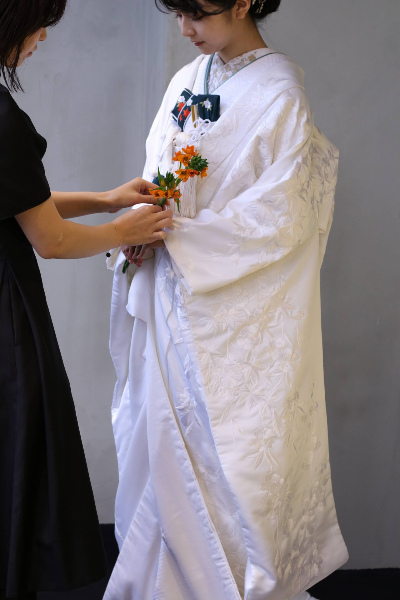 ザトリートドレッシングのコーディネーターが和装のトータルコーディネートを結婚式のテーマに合わせてご提案いたします。