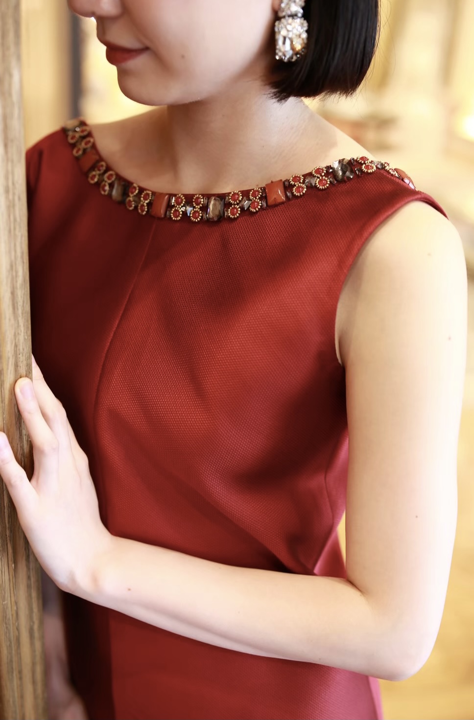 ザトリートドレッシング名古屋店がおすすめするReemAcra(リームアクラ)のバーガンディーのカラードレス