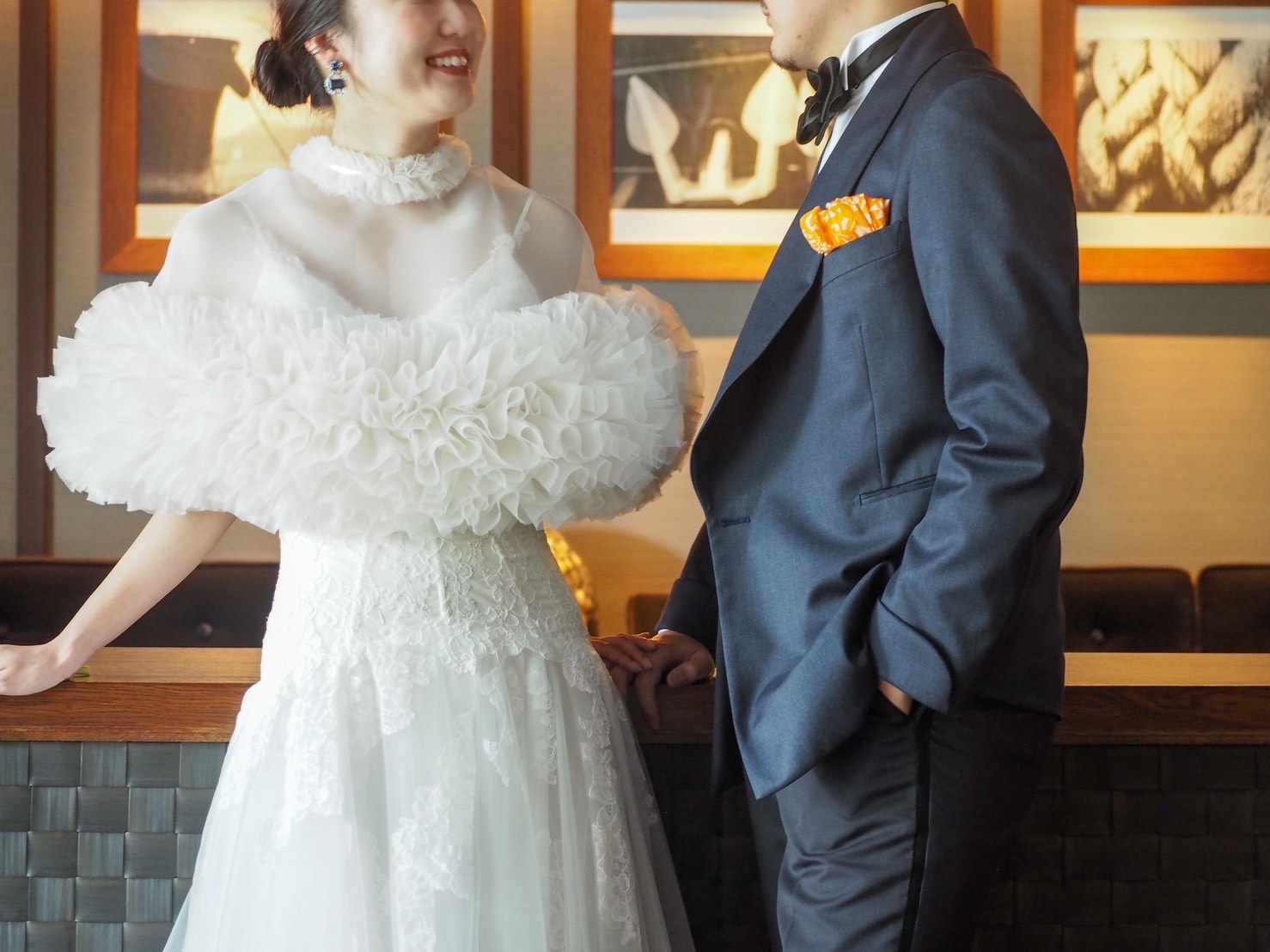 オリエンタルホテル神戸でのパーティーシーンにおすすめのTOMO KOIZUMI for TREAT MAISON(トモ コイズミ フォー トリート メゾン)ケープのご紹介