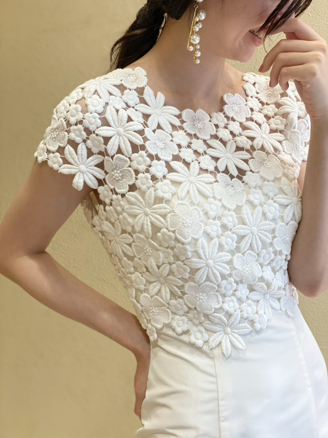 ウエディングドレス1着で過ごされる方におすすめのトリートメゾンの2wayドレス