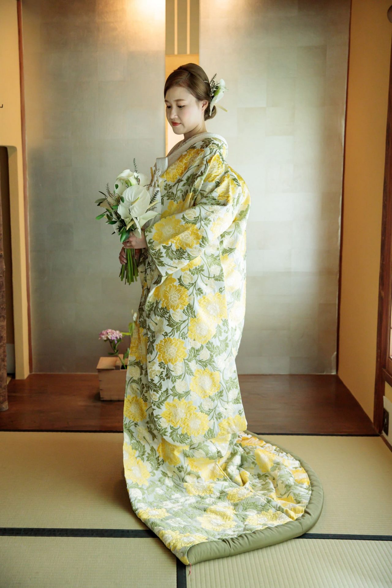 ザトリートドレッシング名古屋店で人気の淡い色味の和装コーディネート