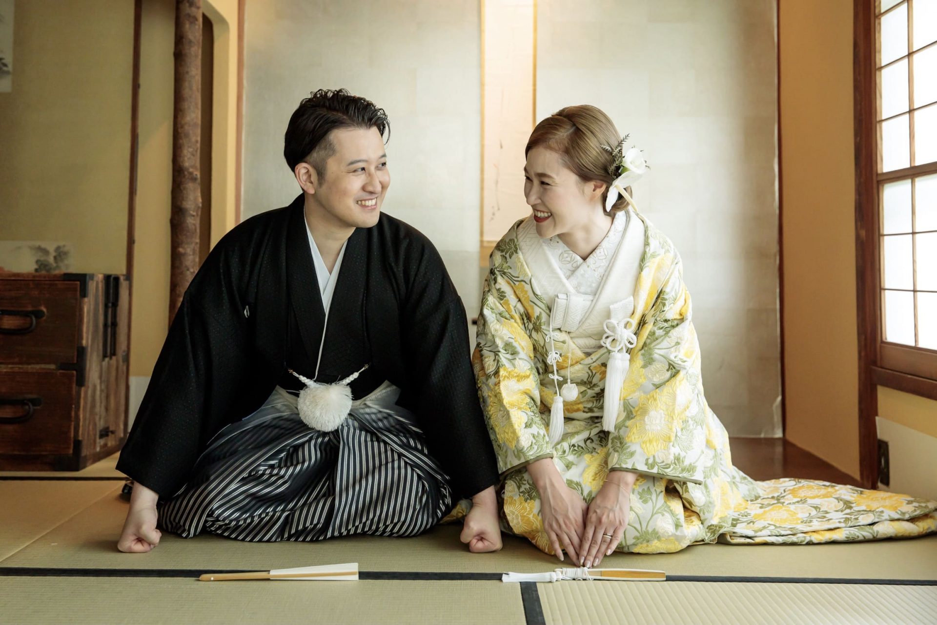 ザトリートドレッシング名古屋店の専属会場河文とザコンダーハウスでの和装での前撮り