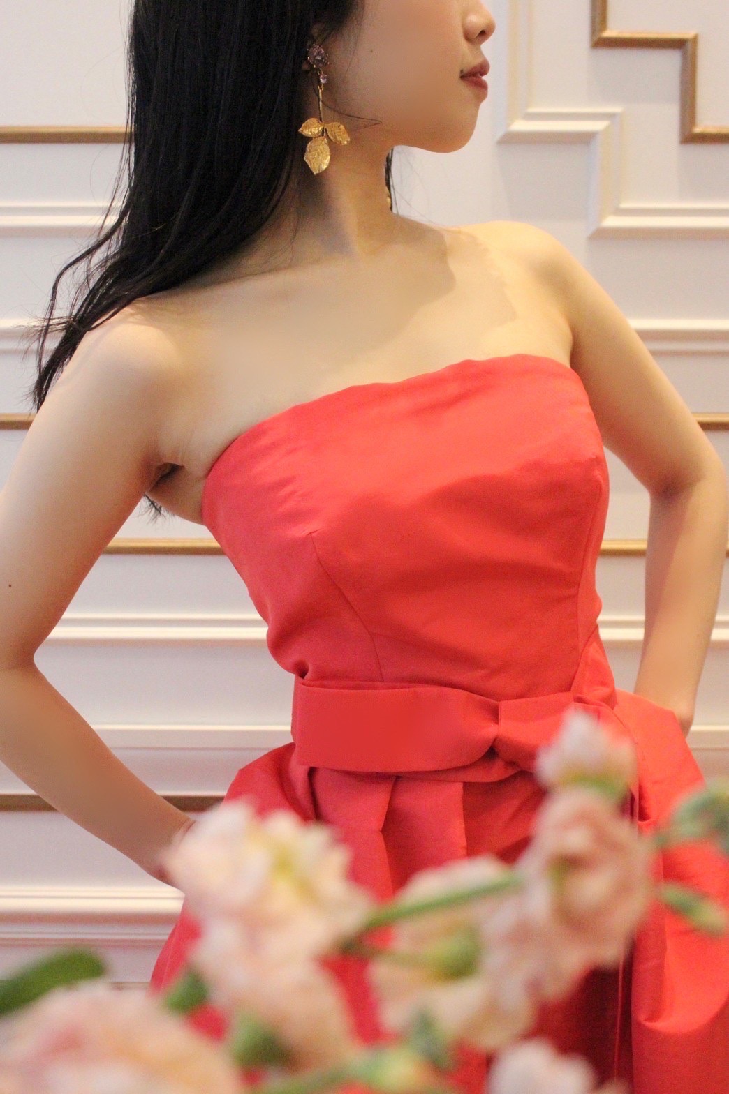 THE TREAT DRESSING 名古屋店より春に結婚式を挙げられる新郎新婦様へおすすめのモニークルイリエのAラインのカラードレス