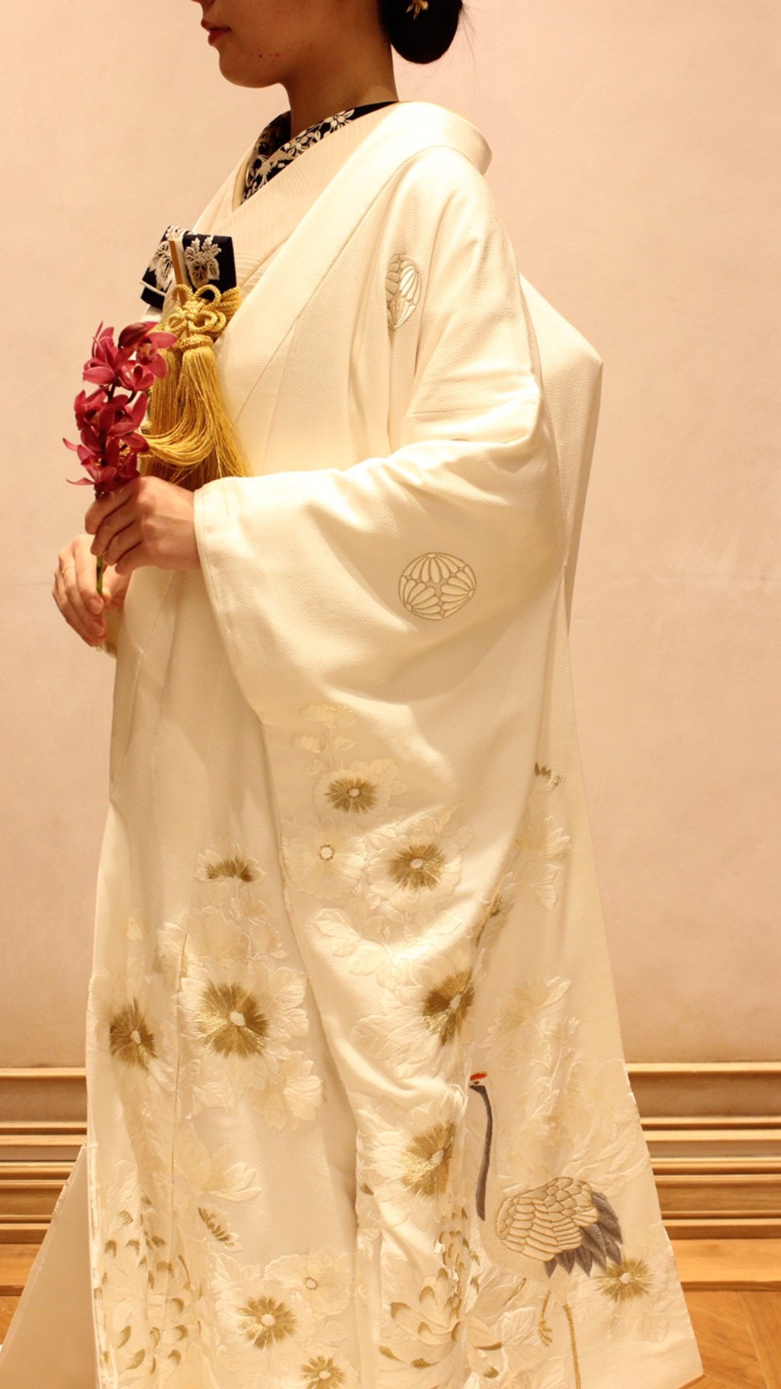 ザトリートドレッシング名古屋店がご紹介する白無垢の色小物コーディネート