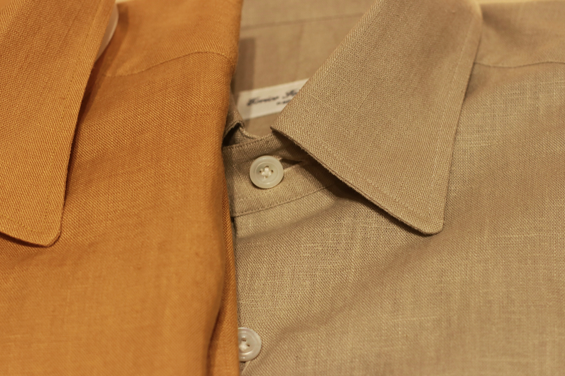 イタリアナポリのシャツブランドERRICO FORMICOLA(エリコ フォルミコラ)のリネンシャツ