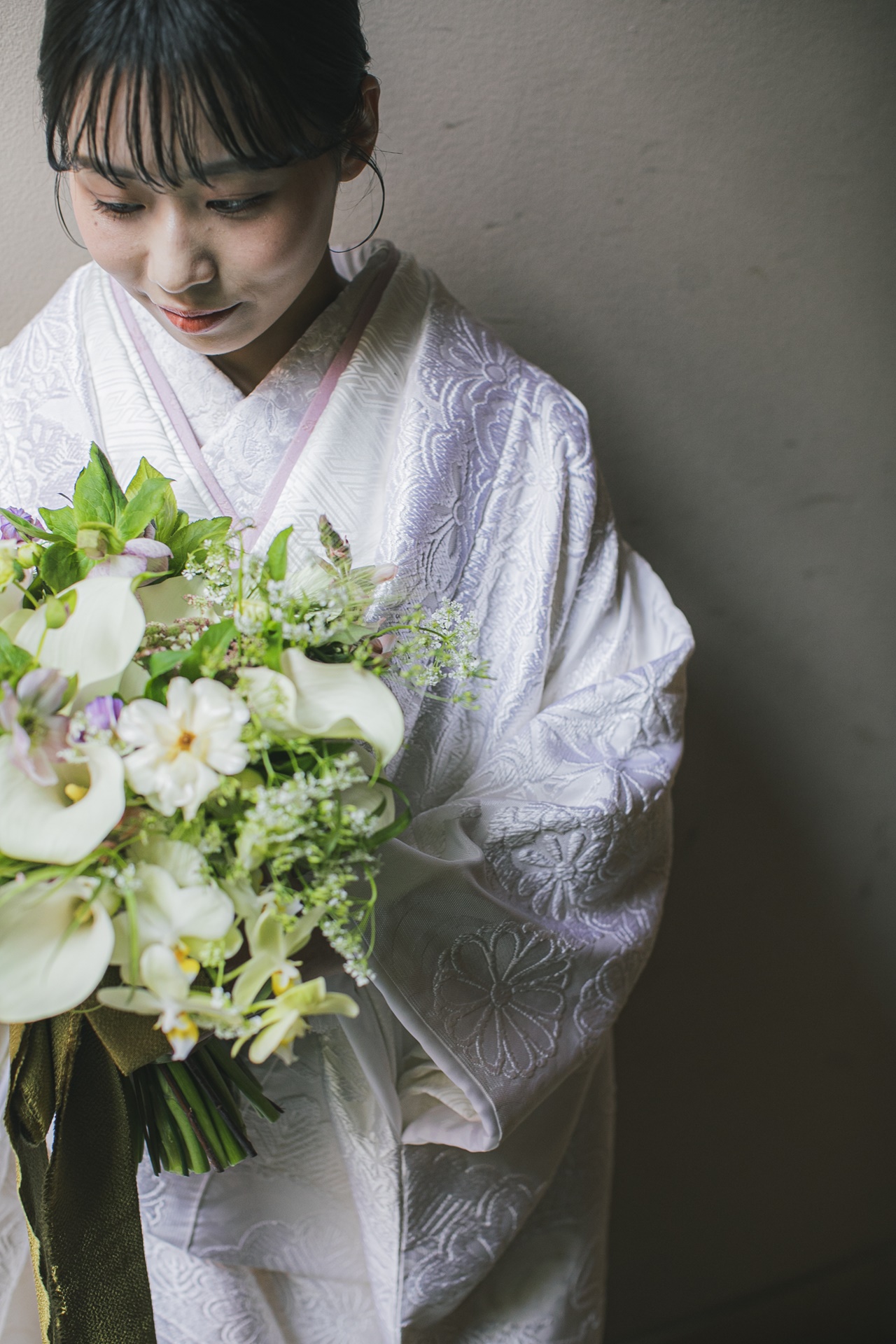 ザ トリート ドレッシング福岡店に新作で入荷した正絹の善王寺織の白無垢