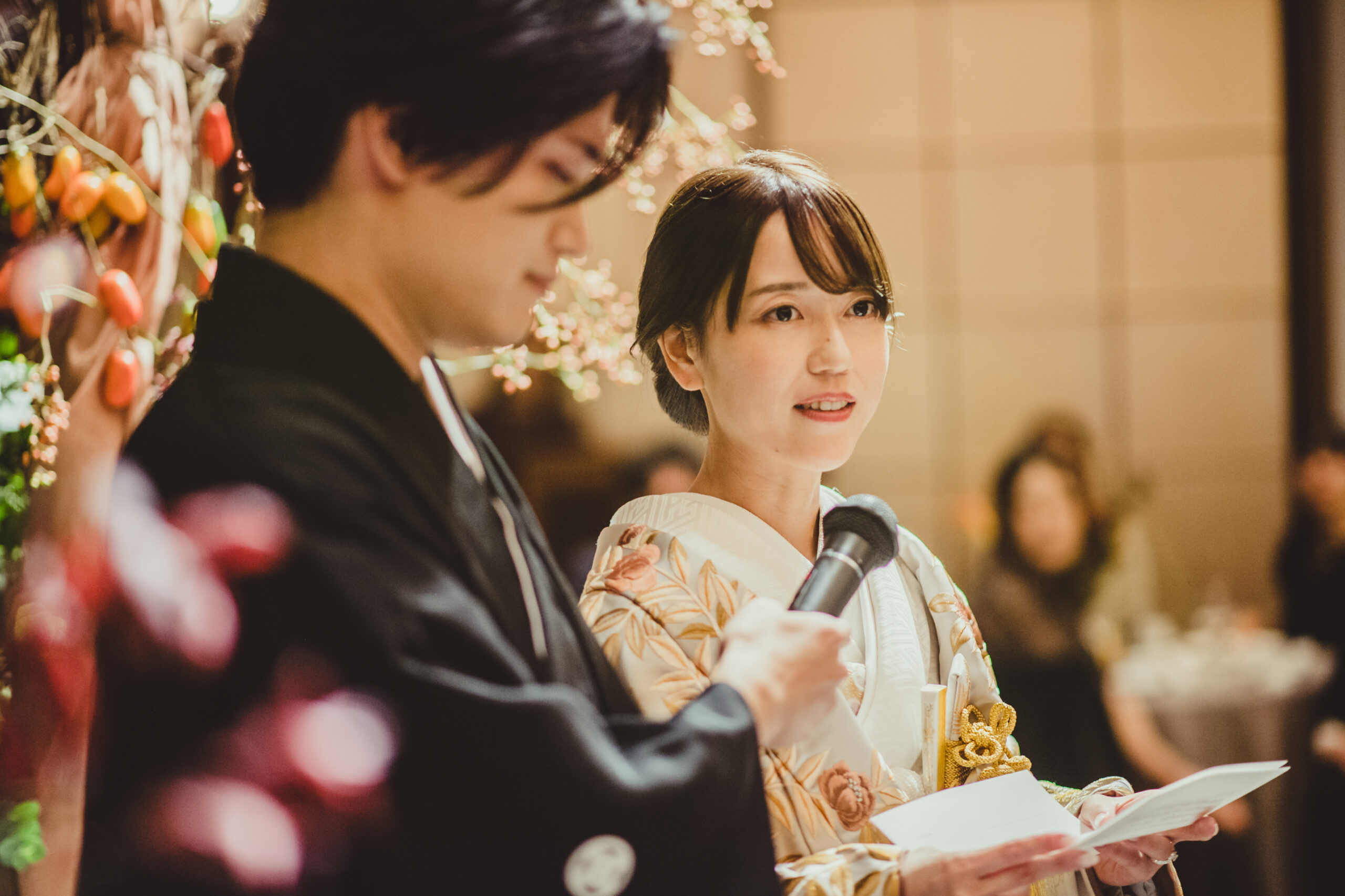 赤坂プリンスクラシックハウスにてザトリートドレッシングオリジナルの色打掛で過ごす和モダンで上質な結婚式