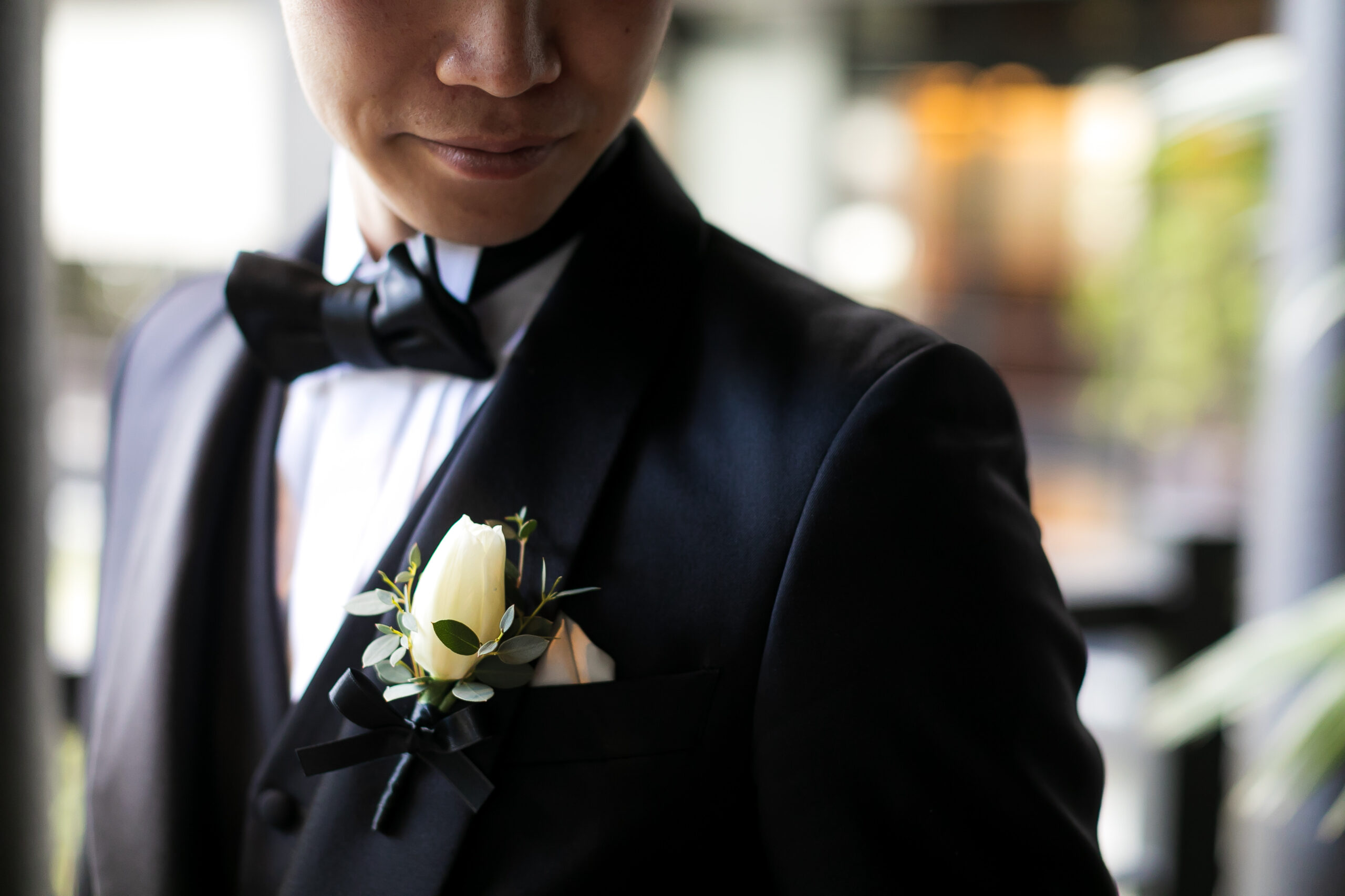 名古屋でレンタルのタキシードをお探しの新郎様におすすめなトリートジェントルマンのフォーマルブラックタキシード