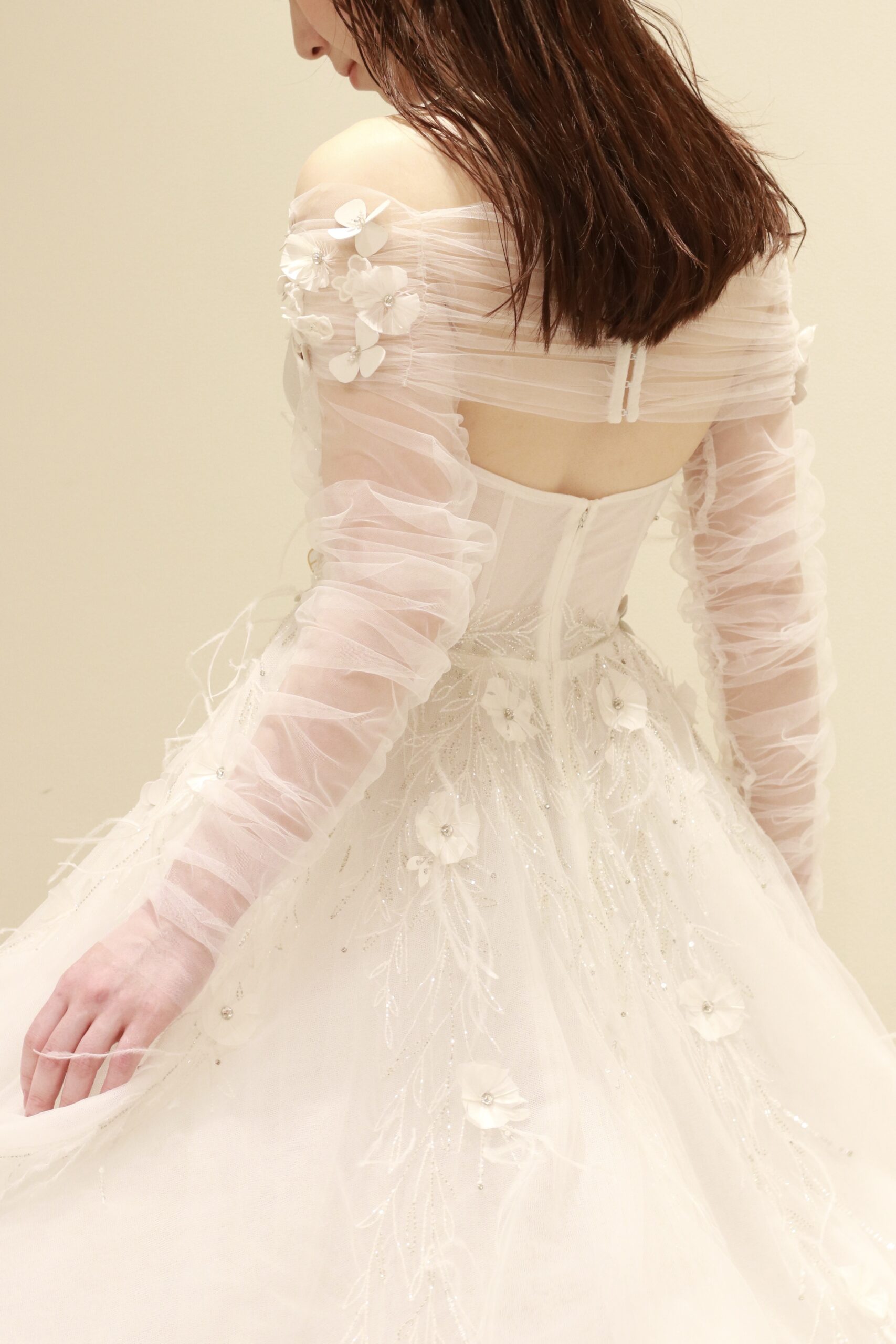 ザ トリートドレッシングに入荷した上質なチュールを使用した新作ウェディングドレスのご紹介