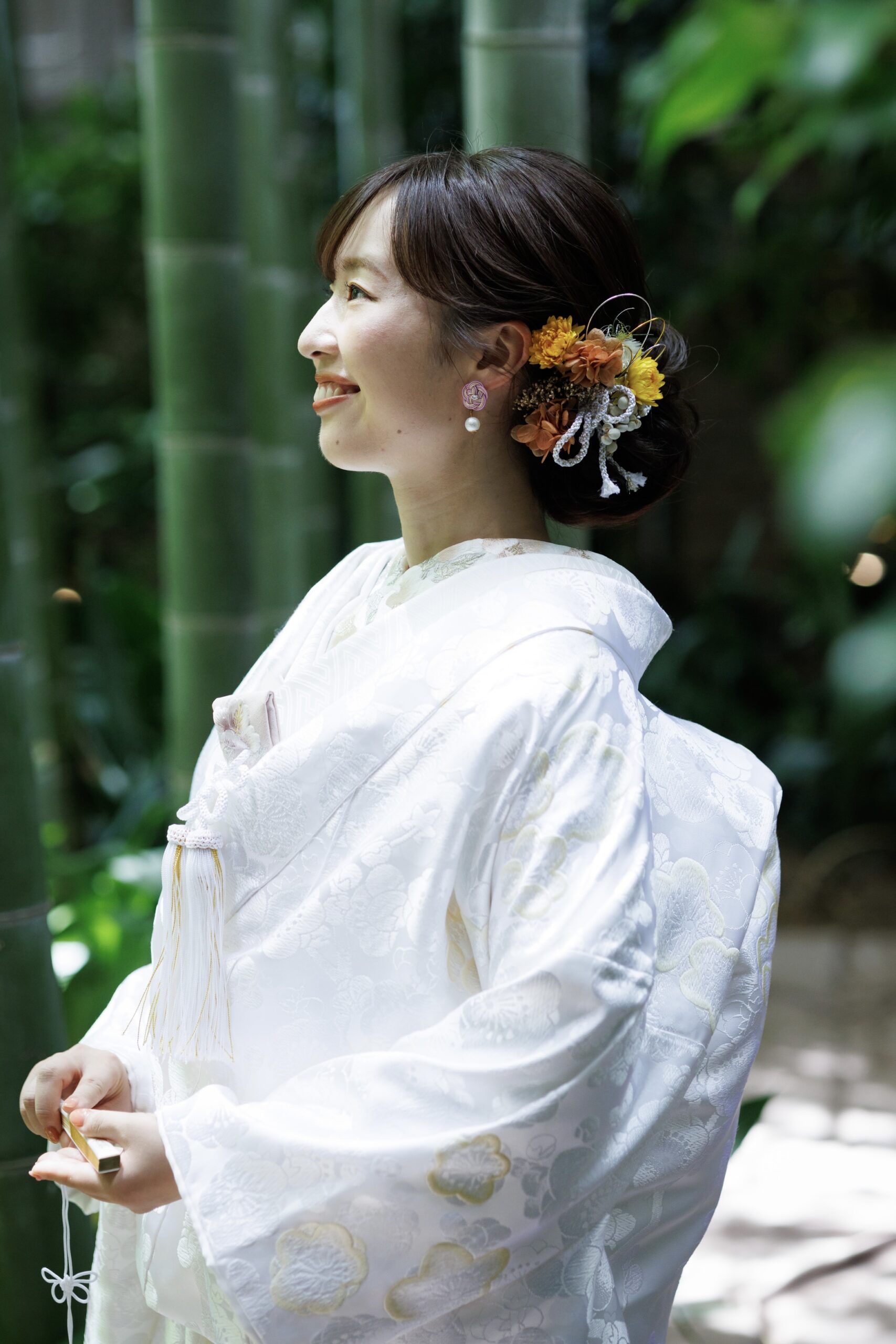 京都の結婚式場フォーチュンガーデン京都に合うトリートがおすすめする白無垢