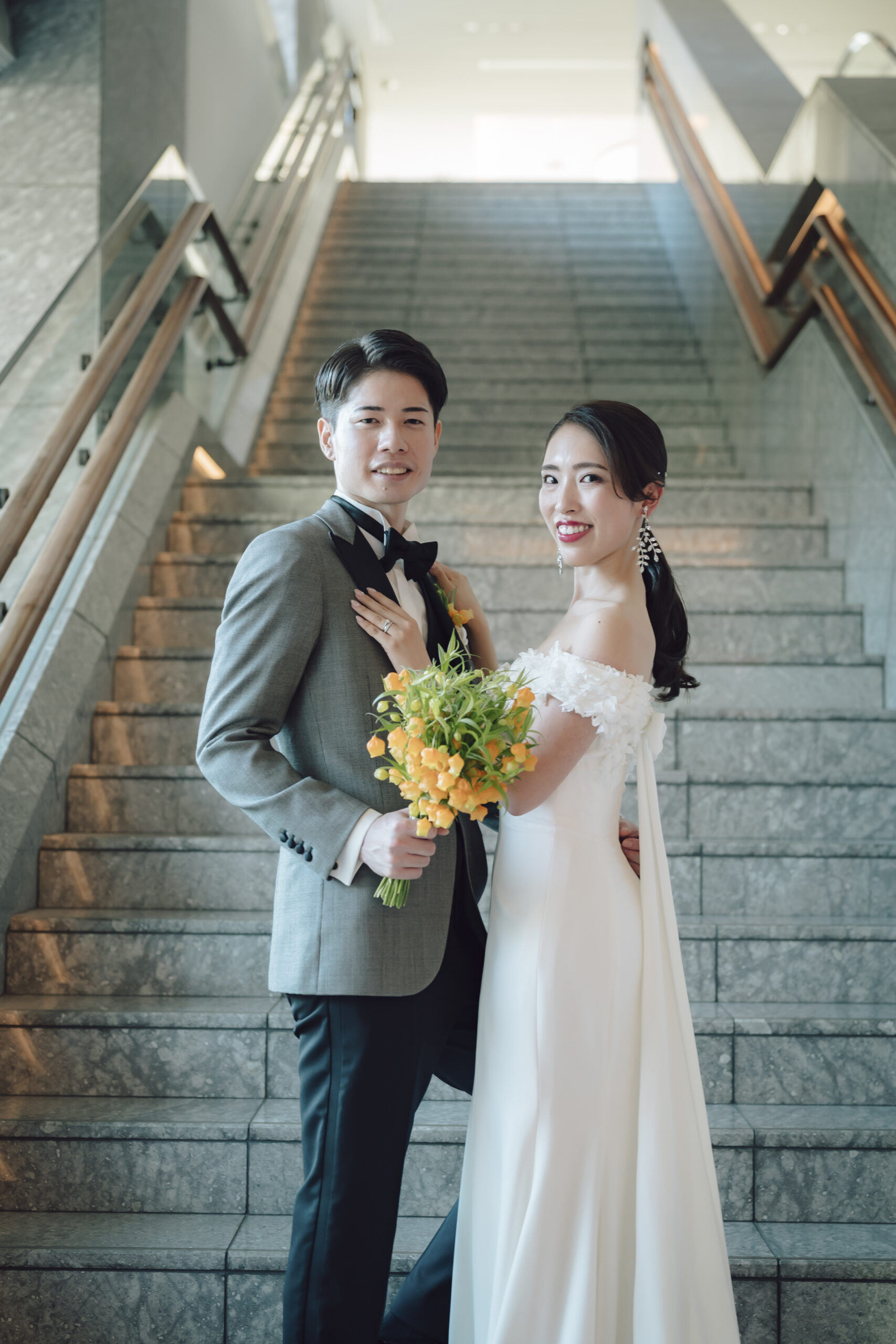 ザトリートドレッシングの提携会場パレスホテル東京で上質なホテルウェディングを叶えたお二人のお色直し