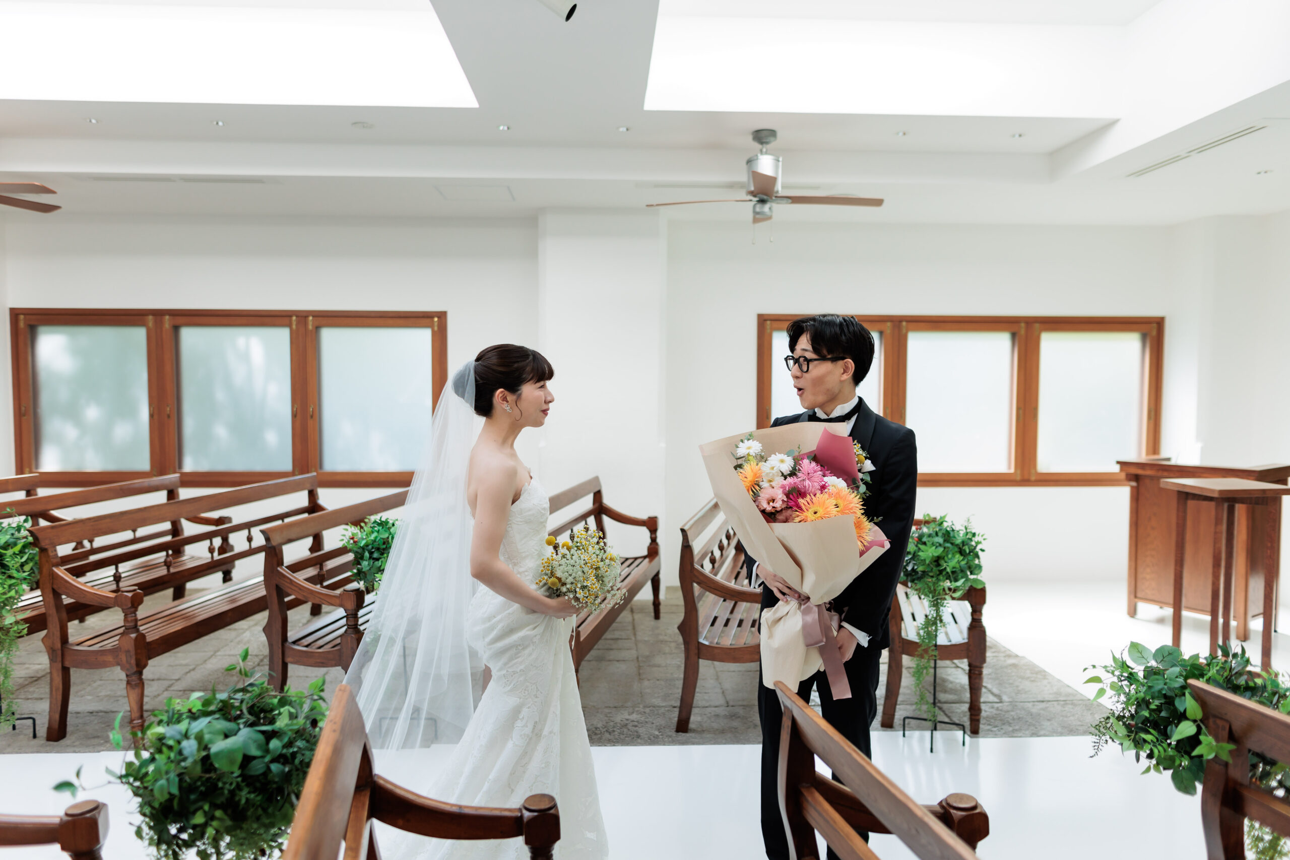 ガーデン挙式とチャペル挙式の両方が叶うゲストハウスのようなアットホームな名古屋の結婚式会場、ザナンザンハウスにて結婚式を挙げられた新郎新婦様の挙式スタイルをご紹介